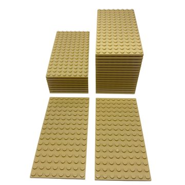 LEGO® Spielbausteine LEGO® 8x16 Platten Bauplatten Hellbeige - 92438 NEU! Menge 10x, (Creativ-Set, 10 St), Made in Europe