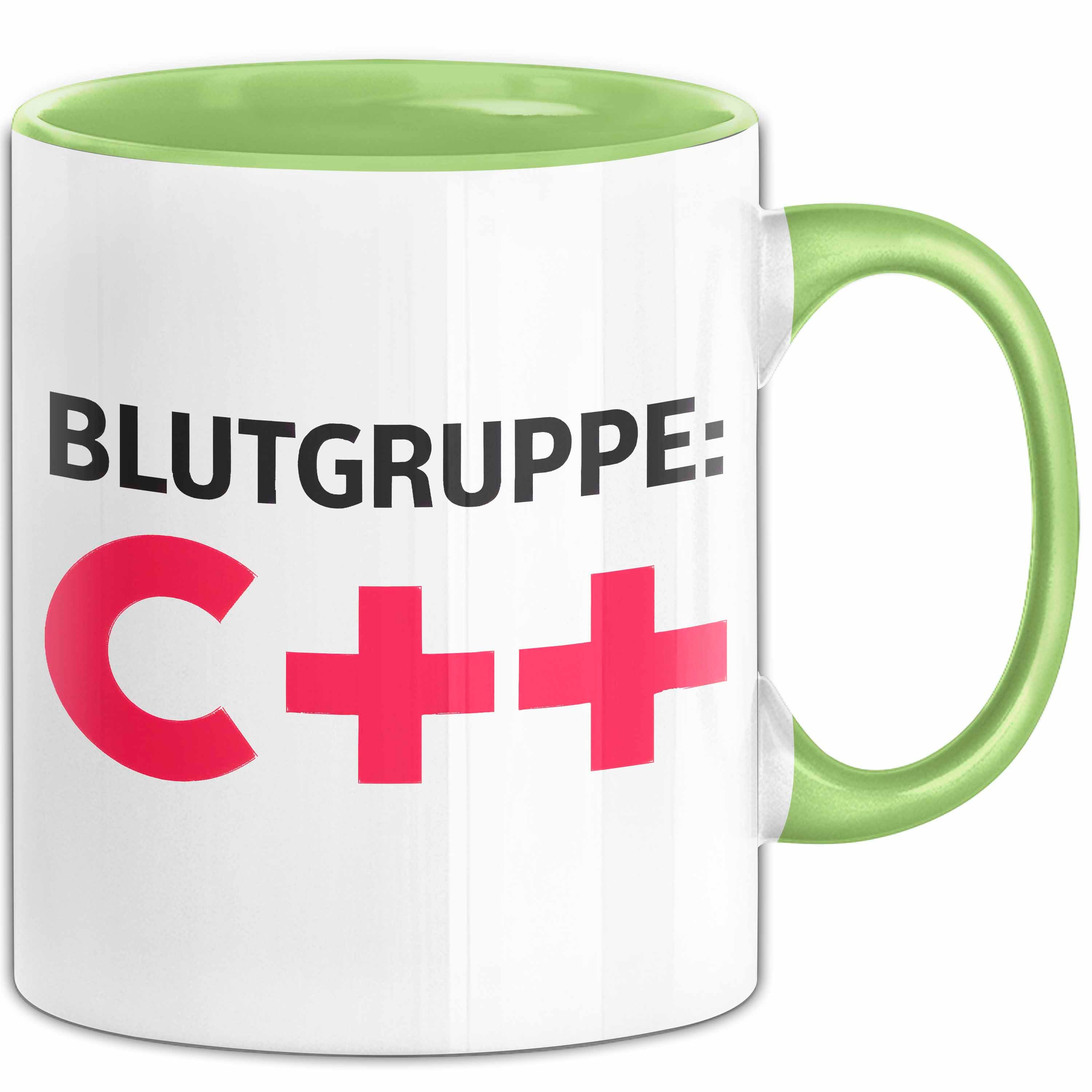 Tasse IT Programmierer Tasse Geschenk Blutgruppe C++ Spruch