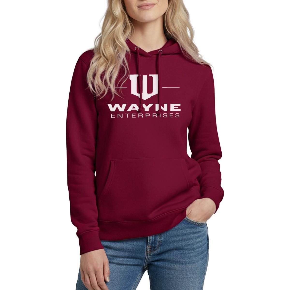 Spreadshirt Hoodie Batman Wayne Enterprises Damen Hoodie (1-tlg)