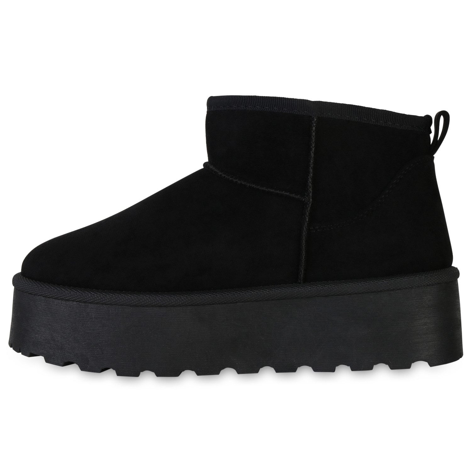 VAN HILL 840609 Plateaustiefelette Damen Warm Gefütterte Plateau Boots Prof günstig online kaufen