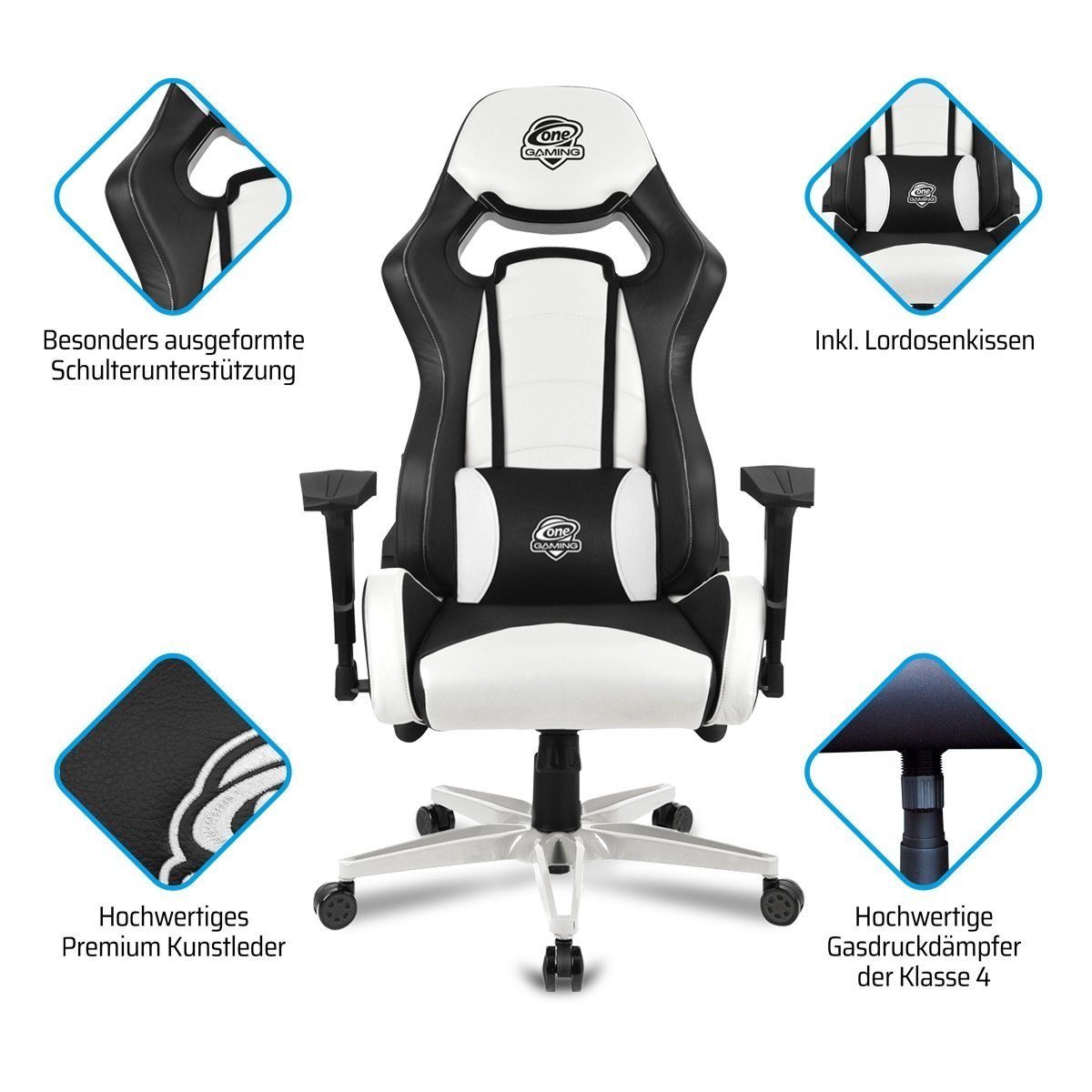 Gaming ONE Chair ONE SNOW Chair GAMING Leather Ultra Full Stuhl GAMING Gaming