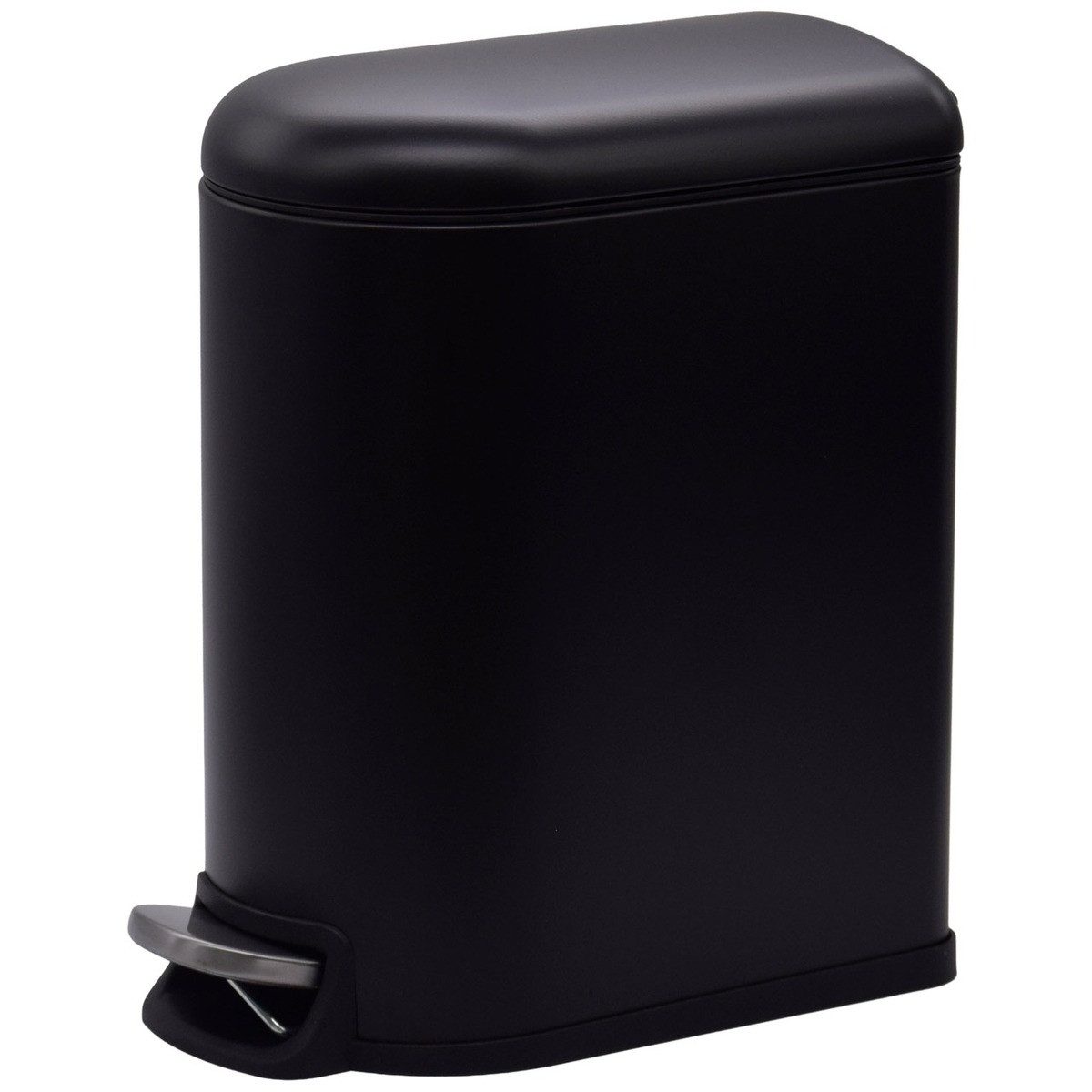 Euroshowers GmbH Kosmetikeimer Classic Schwarz 5 l mit Inneneimer, mit Pedal und soft-close Deckel