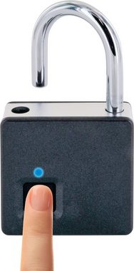 Schwaiger Bügelschloss 715958 (batteriebetrieben, IP65), Fingerabdrucksensor