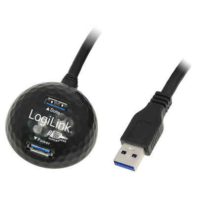 LogiLink Verlängerungskabel USB 3.0 mit Docking Station USB-Kabel