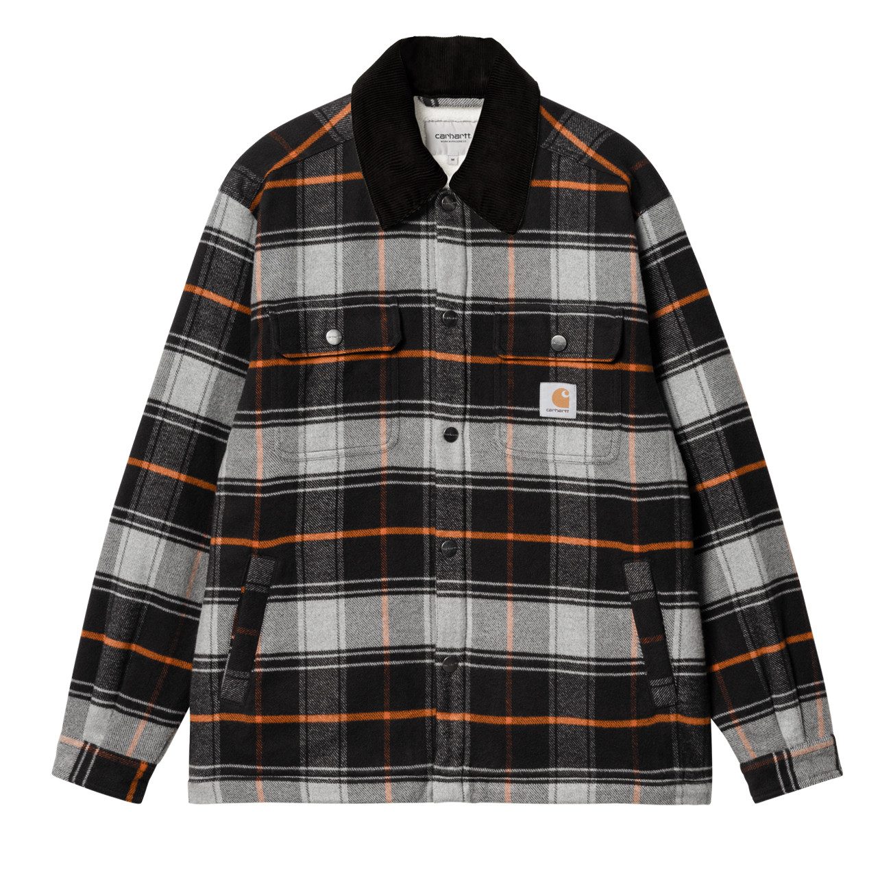 Carhartt WIP Hemdjacke Carhartt WIP Baris Shirt Jac Baris Check Grey Heather