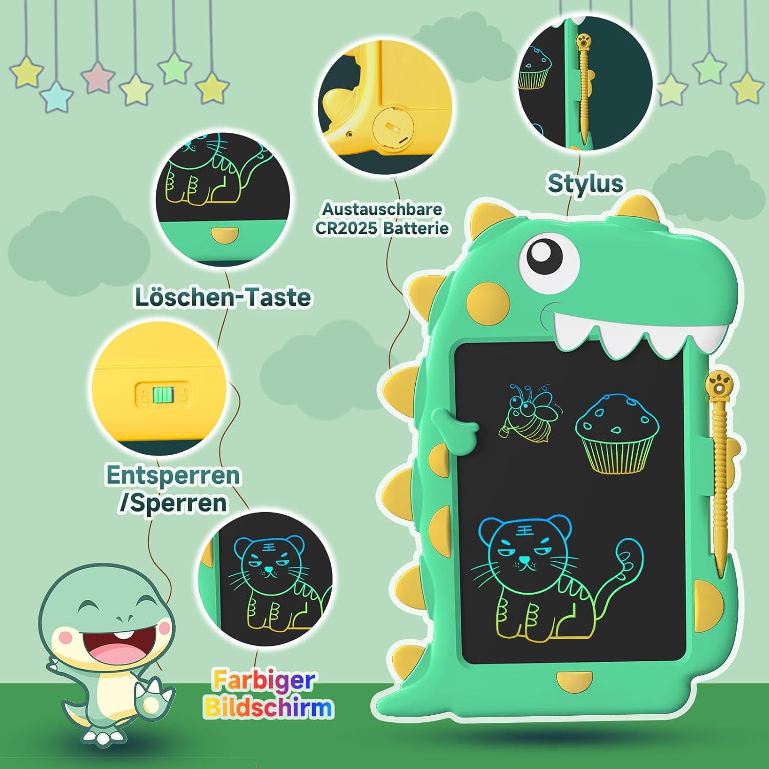 Comfy Mate Zaubertafel LCD Schreibtafel Kinder Maltafel Zeichentafel Drawing Tablet, (8.5 Zoll Digital Notepad Flugzeug für Jungen und Mädchen), ab 3 jahre Zeichentablett PäDagogisches Spielzeug