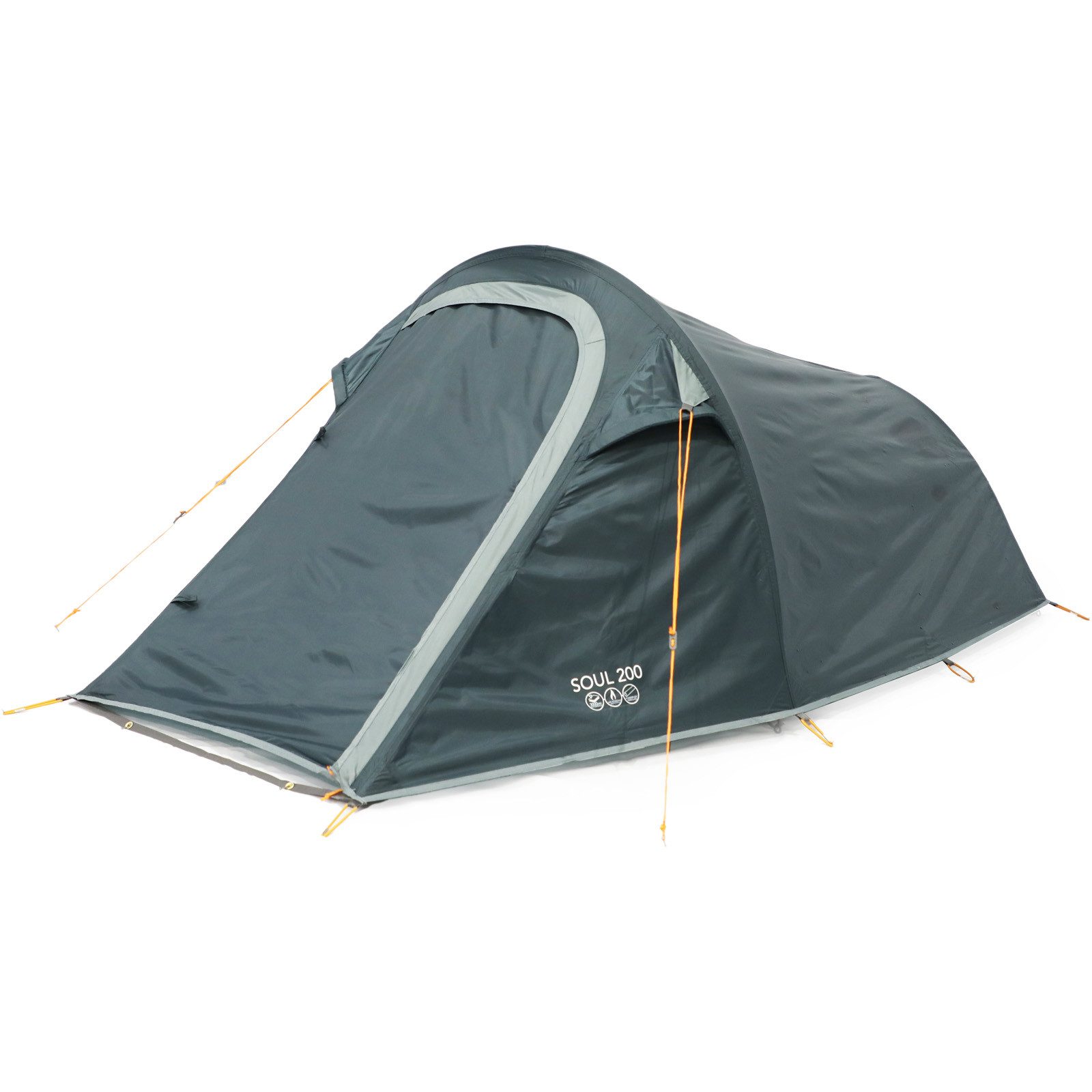 Vango Tunnelzelt Campingzelt Soul 200 Trekking 2 Personen, Tunnel Zelt Outdoor Bike Fahrrad