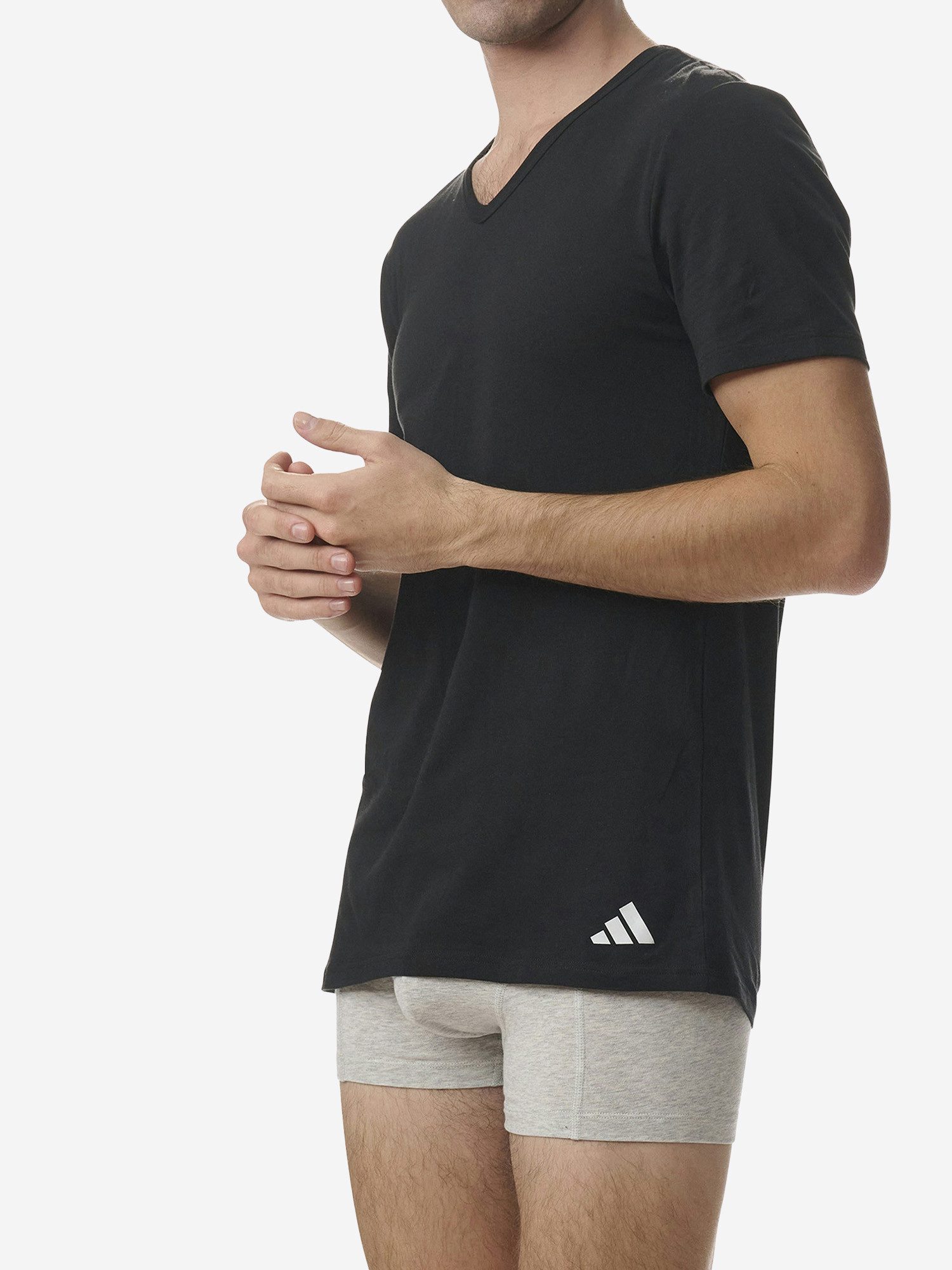 adidas Sportswear T-Shirt Active Flex Cotton (4-tlg) unterziehshirt unterhemd kurzarm