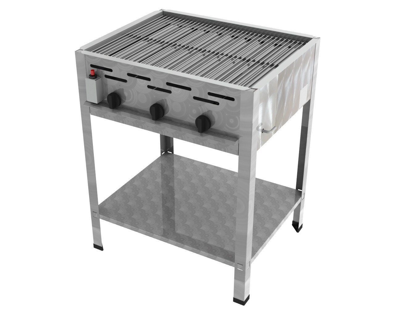 ChattenGlut Gasgrill ChattenGlut Gastrobräter 13,5kW mit Edelstahlrost, BxTxH: 650x530x800 cm