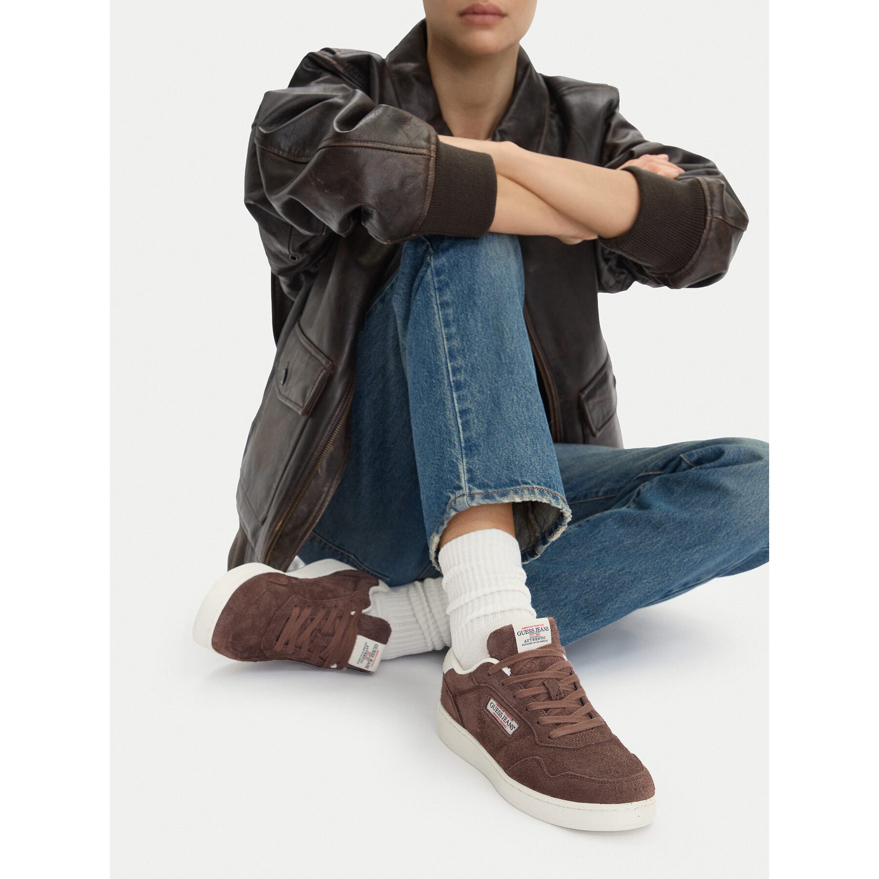 GUESS JEANS Guess Jeans Damen-Sneaker Braun Sneaker