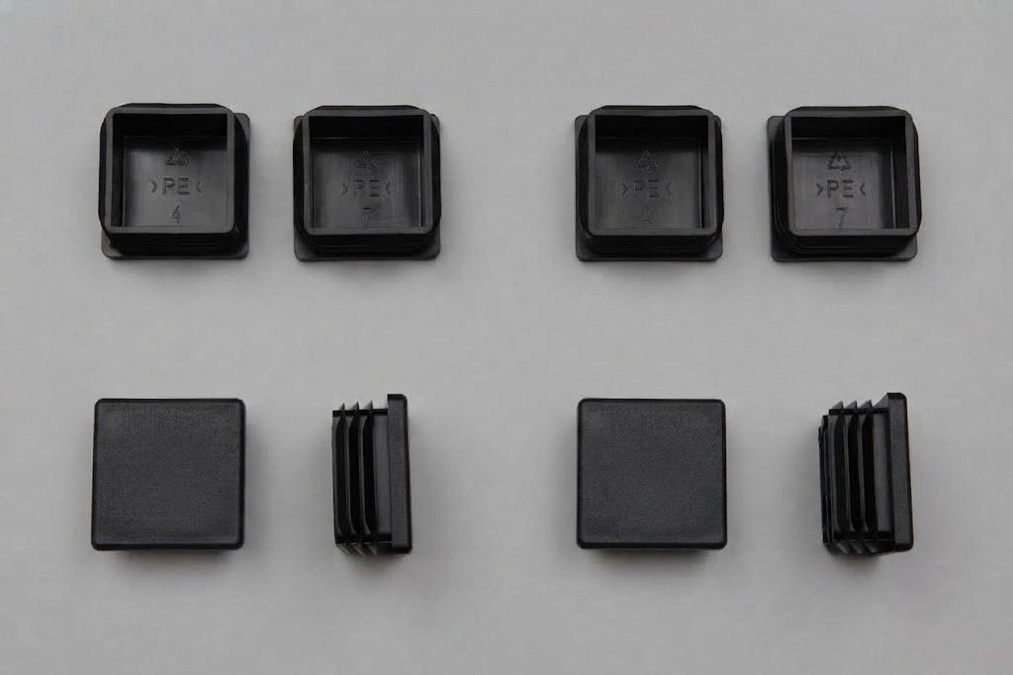 Gardissimo Abdeckkappe 8 er Set Fußkappen für Gartentische / Gartenstühle 40 x 40 mm, (Spar-Set, 8-St., 8 Stück), Made in Germany