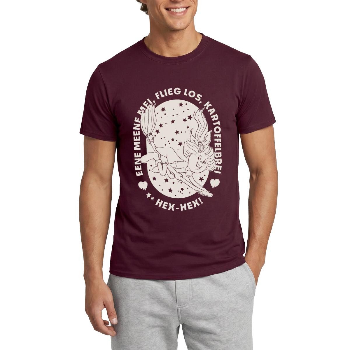 T-Shirt Bibi Blocksberg Bibi Auf Kartoffelbrei Mit Zauberspruch Männer T-Shirt