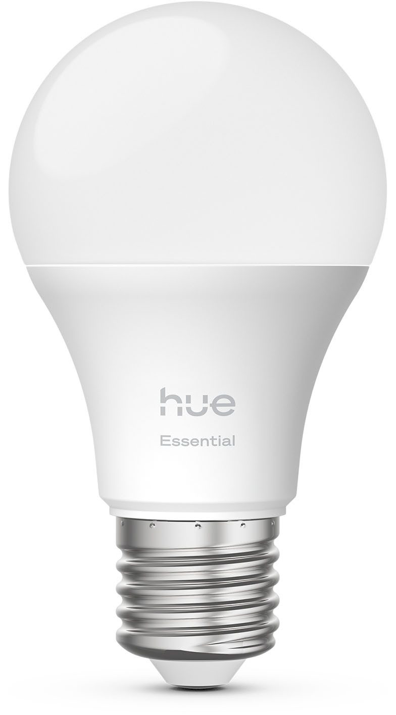 Philips Hue LED-Leuchtmittel Essential Starter Kit 2x White & Color Ambiance + Bridge, E27, 3 St., Farbwechsler, inkl. Bridge