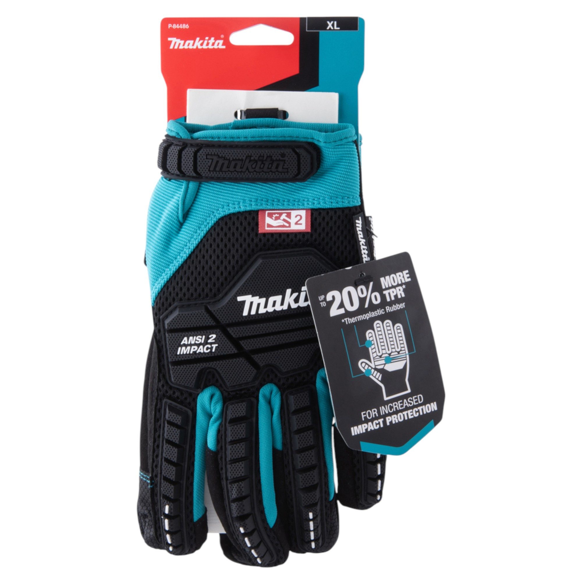 Makita Arbeitshandschuhe Arbeitshandschuhe (P-84486) Gr. XL (10) verstärkt für z.B. Monteure
