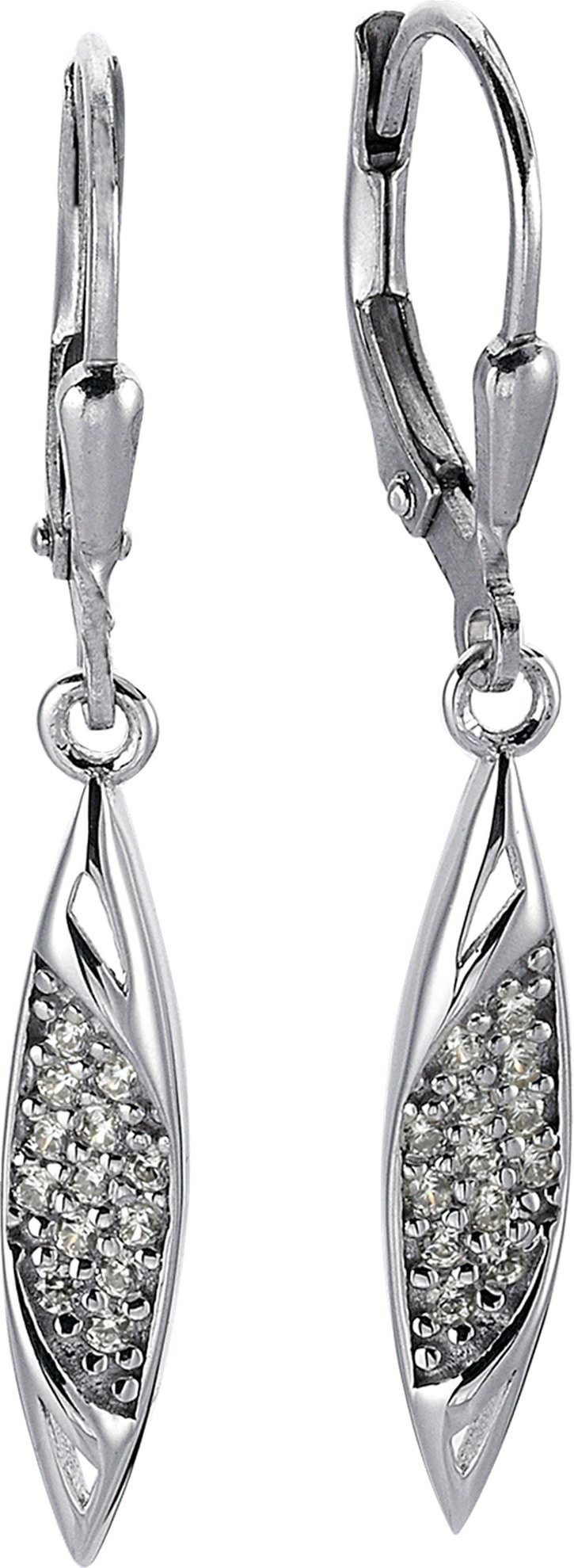 Balia Paar Ohrhänger Balia Damen Ohrringe poliert 925 Silber (Ohrhänger), Damen Ohrhänger Ship aus 925 Sterling Silber, Farbe: weiß, silber