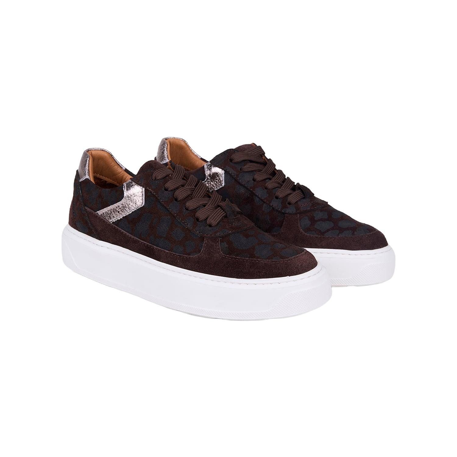 Desa DESA Damen-Sneaker aus gemustertem Wildleder Sneaker