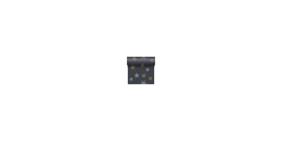 Duni Weihnachtsfigur Duni Tischläufer Snowstars Black multi 480 x 40 cm