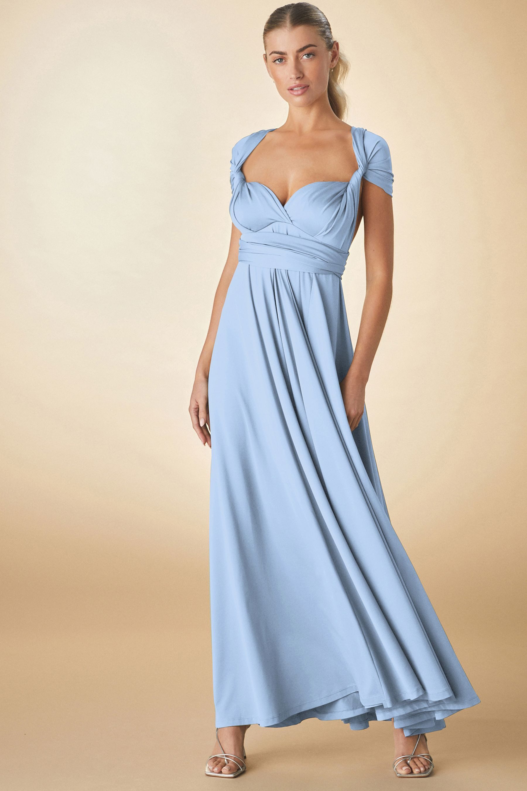 Next Jerseykleid Multiway-Brautjungfernkleid aus Jersey mit Mesh (1-tlg) – Bild 4 von 5