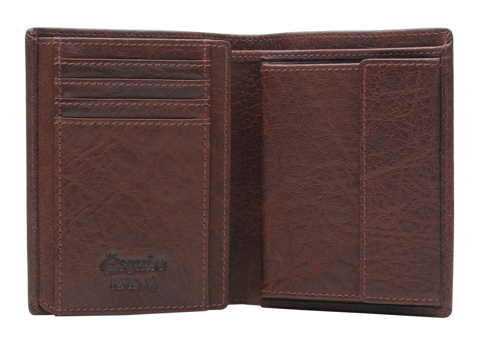 Esquire Geldbörse Wallet, aus echtem Büffelleder mit RFID-Blocker Schutz