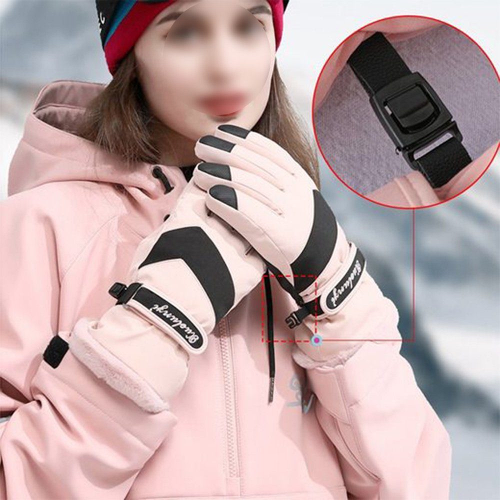 Winter Outdoor FG tragbare Reiten warm Touchscreen rosa Skihandschuhe Baumwollhandschuhe An Ära