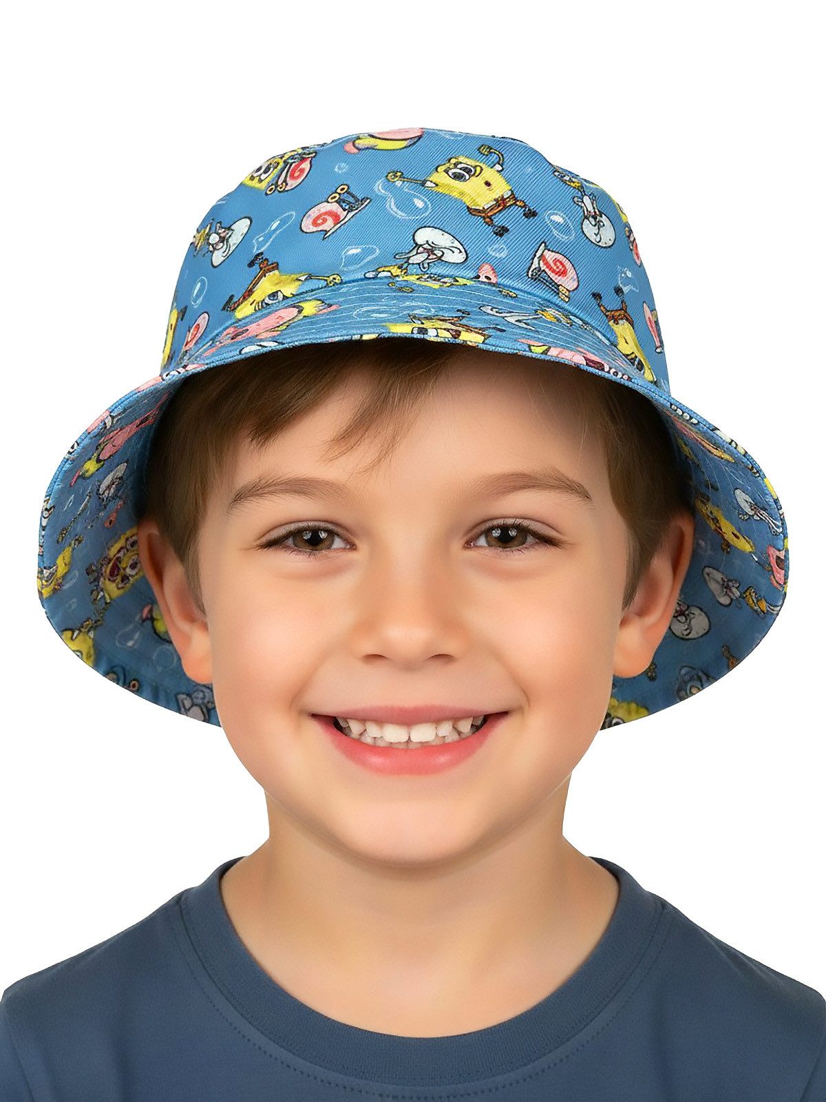 United Labels® Fischerhut Spongebob Schwammkopf Fischerhut Bucket Hat Sonnenhut Anglerhut