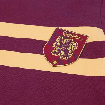 Harry Potter Schlafanzug Gryffindor Kinder Jugend langarm Pyjama Gr. 116 bis 164, 100% Baumwolle