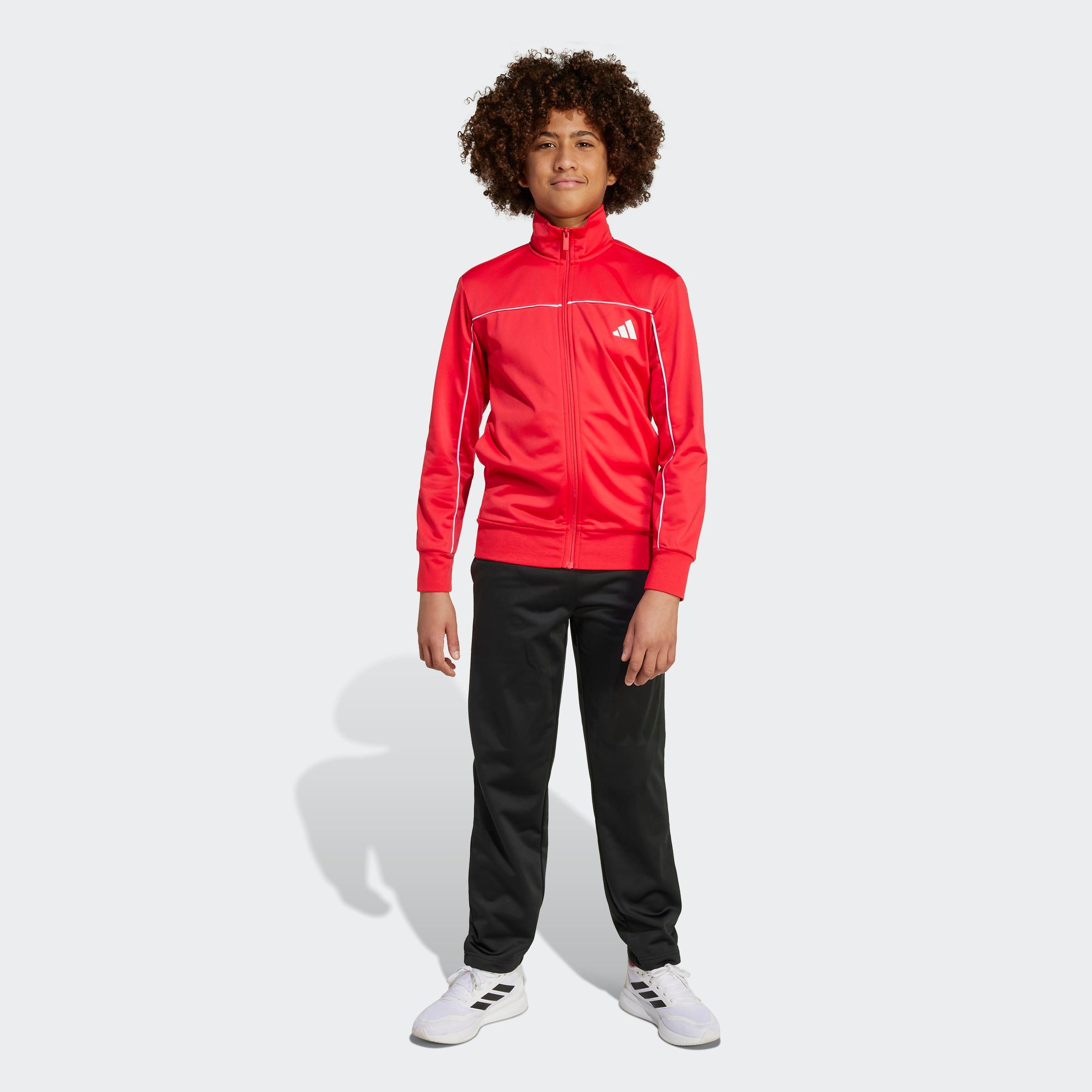 adidas Sportswear Trainingsanzug J CP TR TS (2-tlg), für Kinder und Teens, zweiteiliges Set, mit Stehkragen