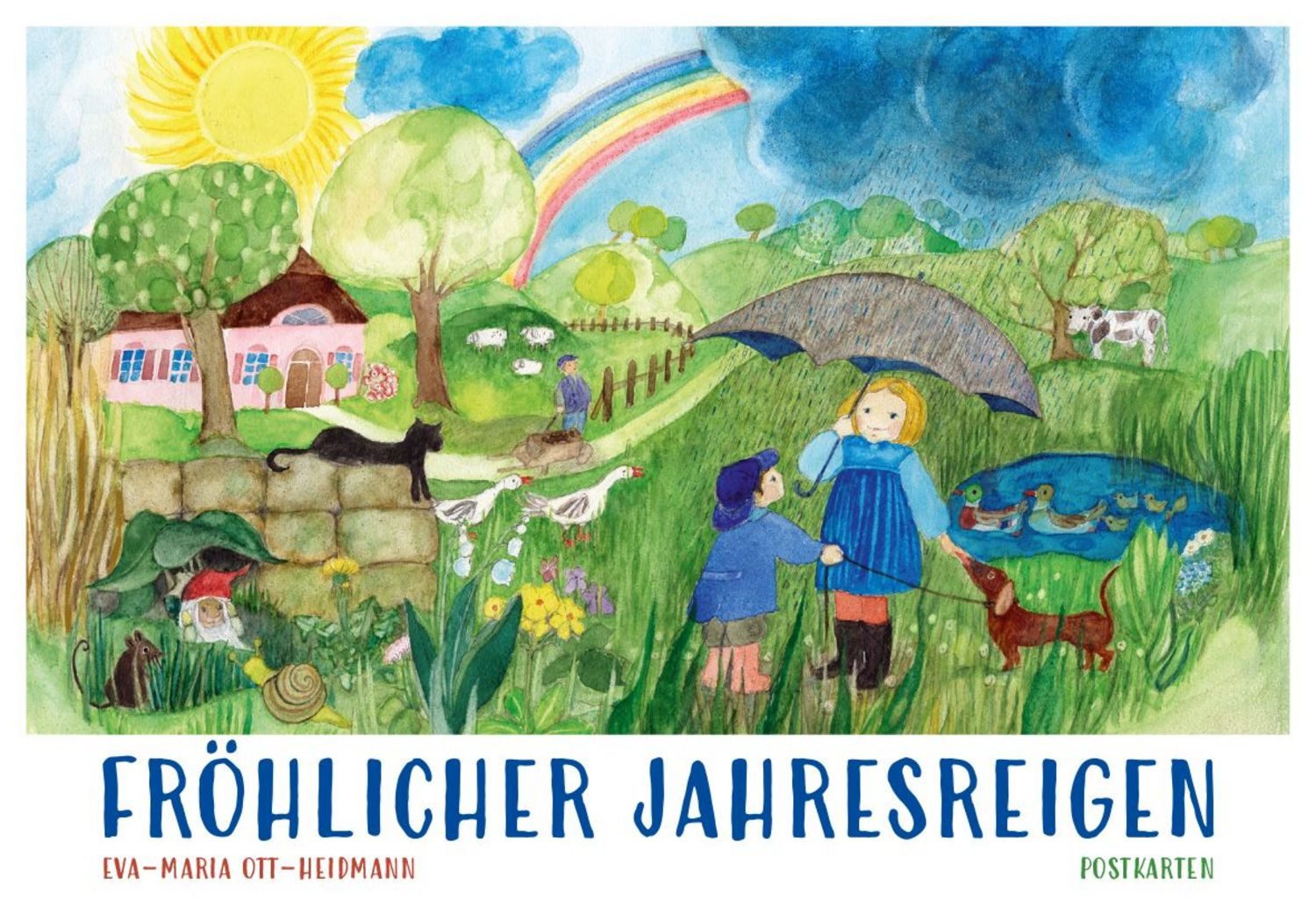Postkartenbuch »Fröhlicher Jahresreigen« / Eva-Maria Ott-Heidmann