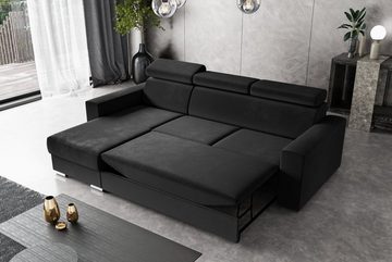 ALTDECOR Ecksofa FIX, Couch mit Schlaffunktion, Wohnzimmer - Wohnlandschaft