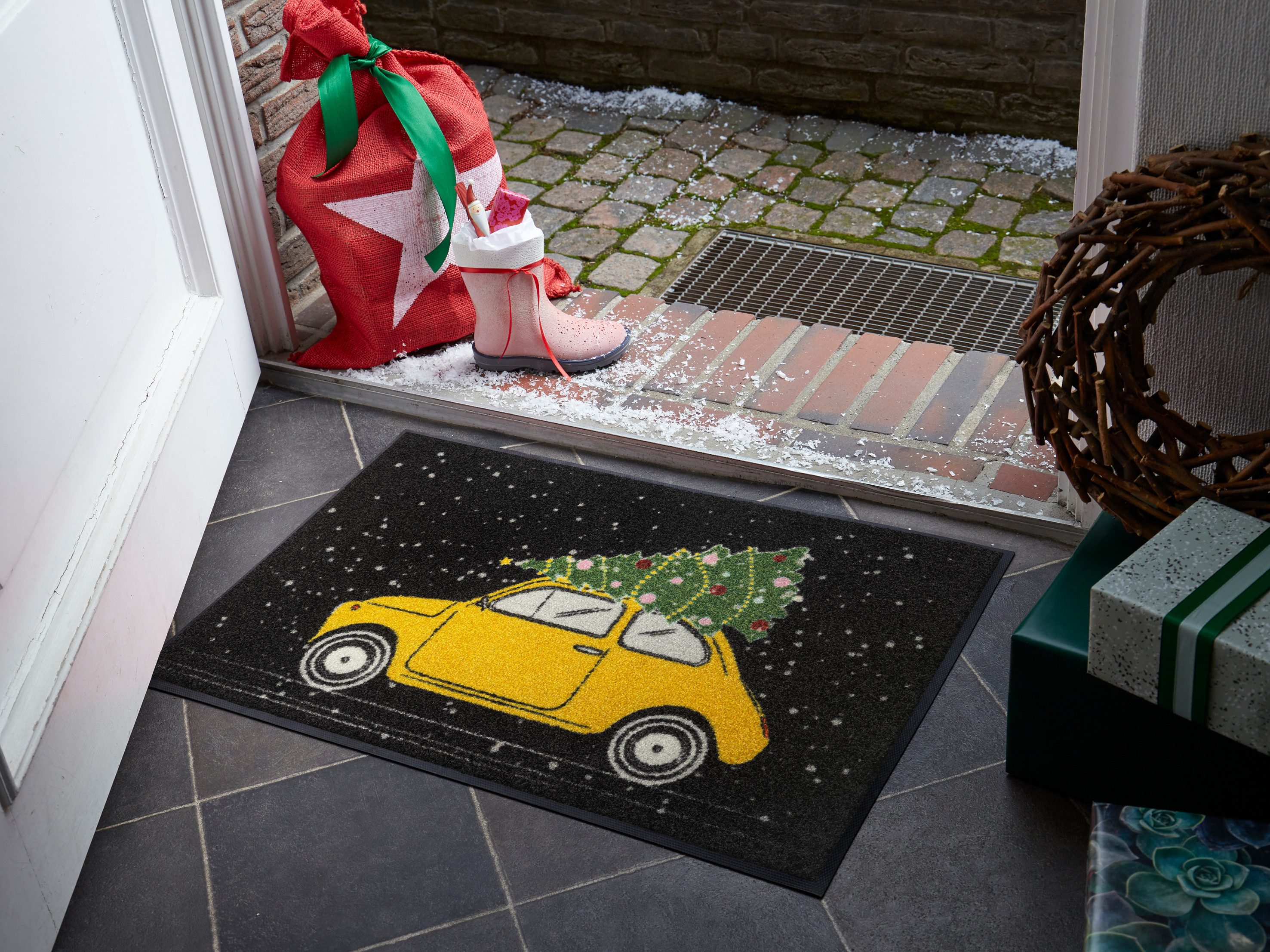 wash+dry by Kleen-Tex Fußmatte On the way, rechteckig, Höhe: 7 mm günstig online kaufen