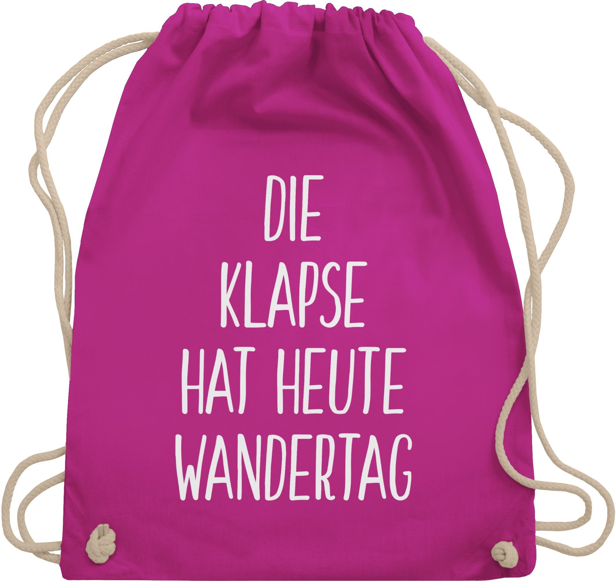 Shirtracer Turnbeutel Die Klapse hat heute Wandertag, Stoffbeutel Festival Outfit