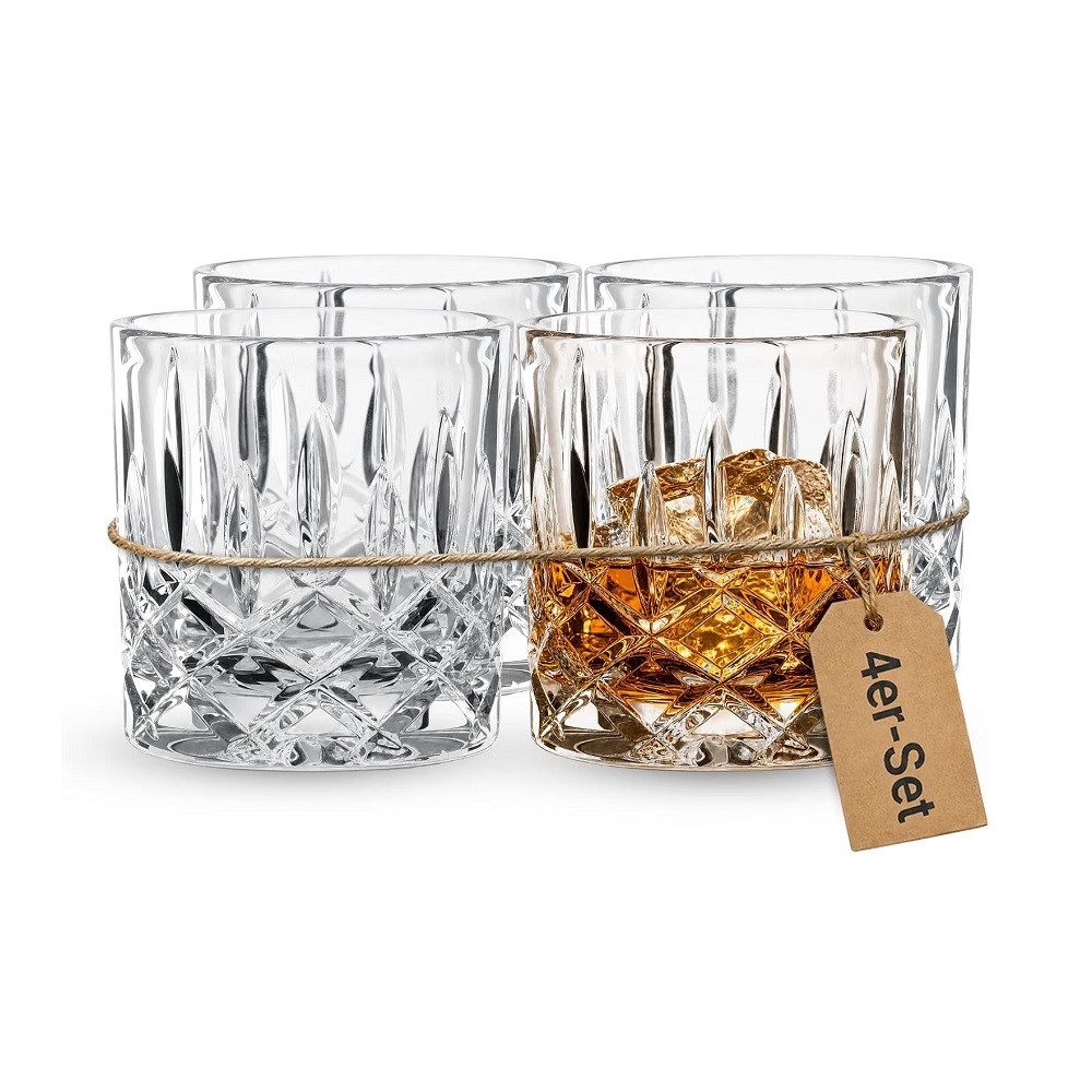 Der Porzellan-Laden Schnapsglas Der-Porzellan-Laden by Nachtmann Noblesse Whiskyglas SOF 4er Set, Kristallglas