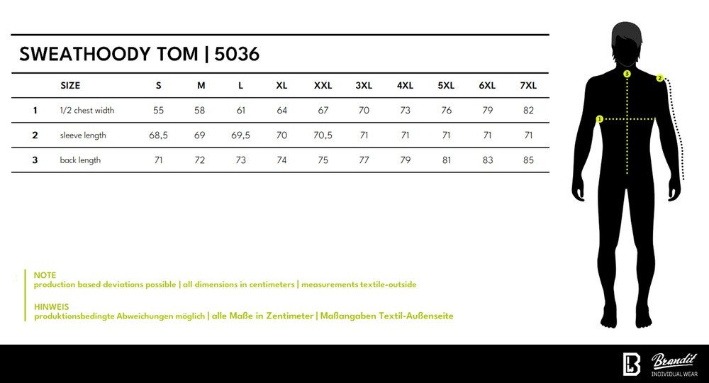 Brandit Hoodie Tom Sweathoody günstig online kaufen