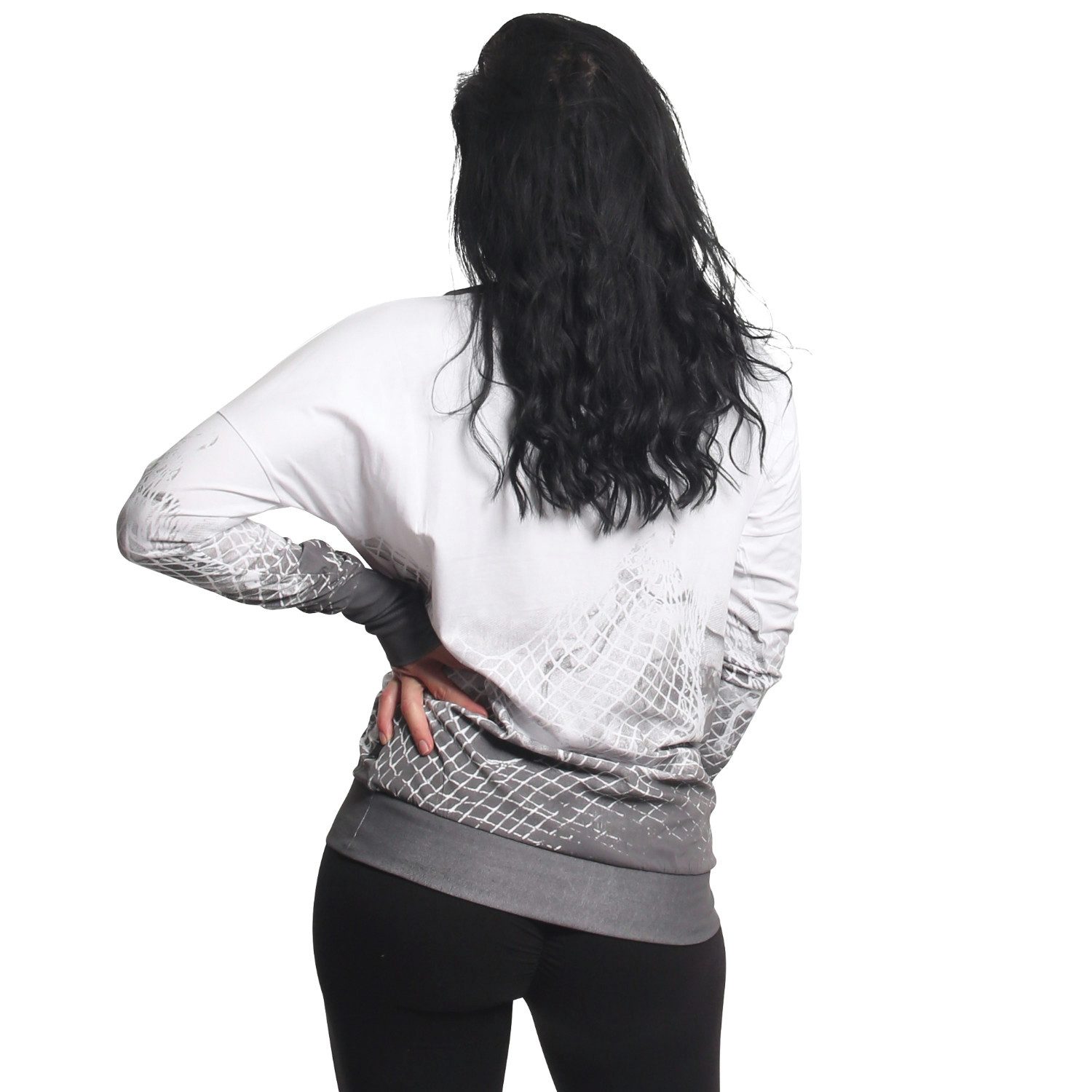 YAKUZA Langarmshirt Mesh Rose im Boyfriend Look günstig online kaufen