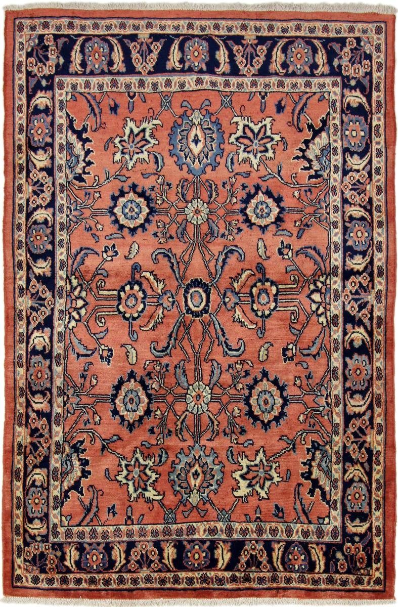 Orientteppich Hamadan Orientteppich Perserteppich, 139x206 mm 8 Trading, Handgeknüpfter / rechteckig, Höhe: Nain