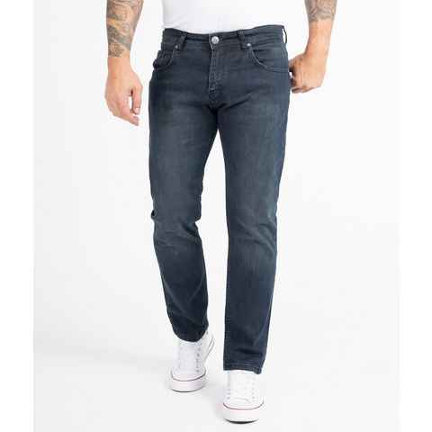 Indumentum Regular-fit-Jeans Herren Jeans Stonewashed Blau IR-505