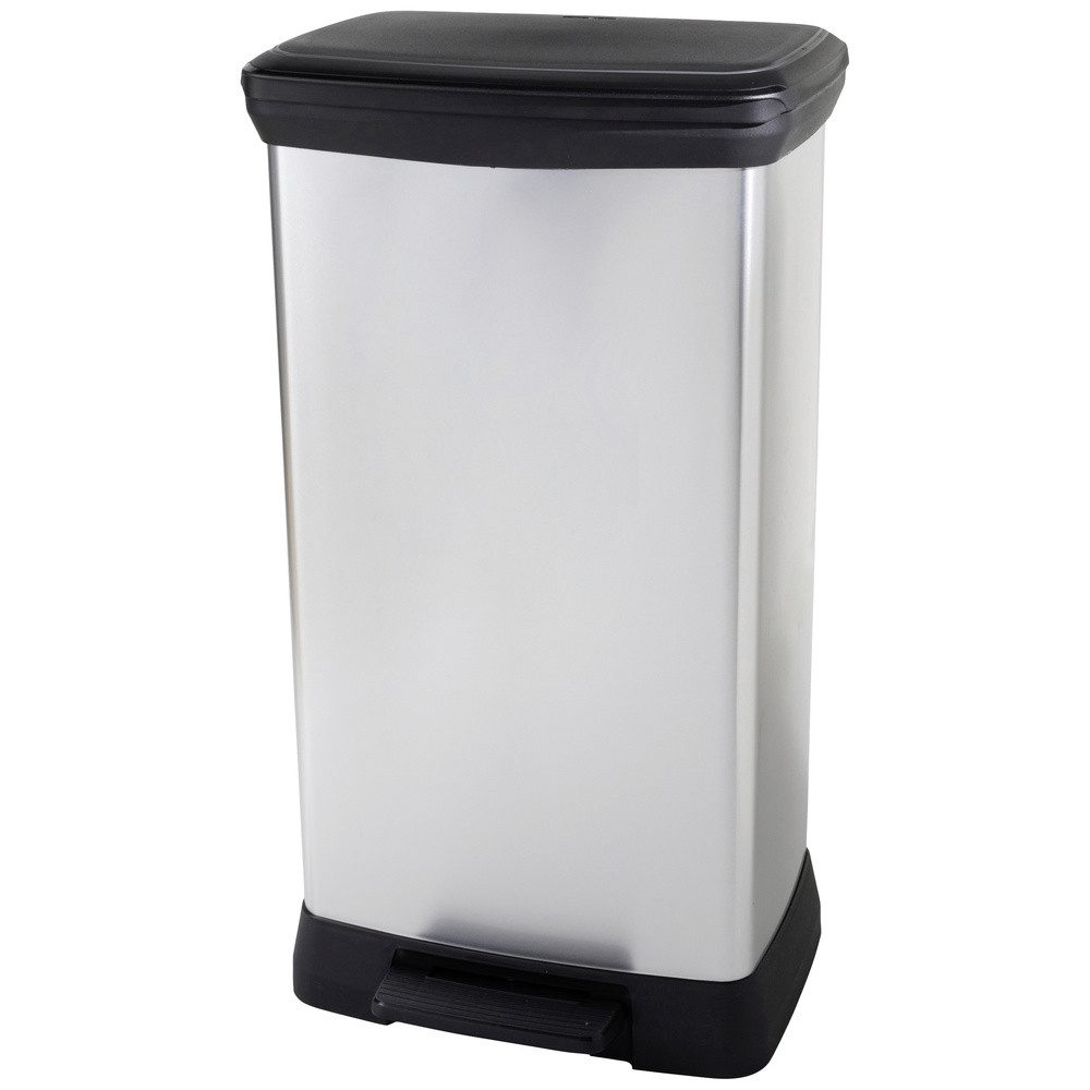 Curver Mülleimer Curver Deco bin metalics 254620 Mülleimer 46 l (B x H x T) 407 x 749