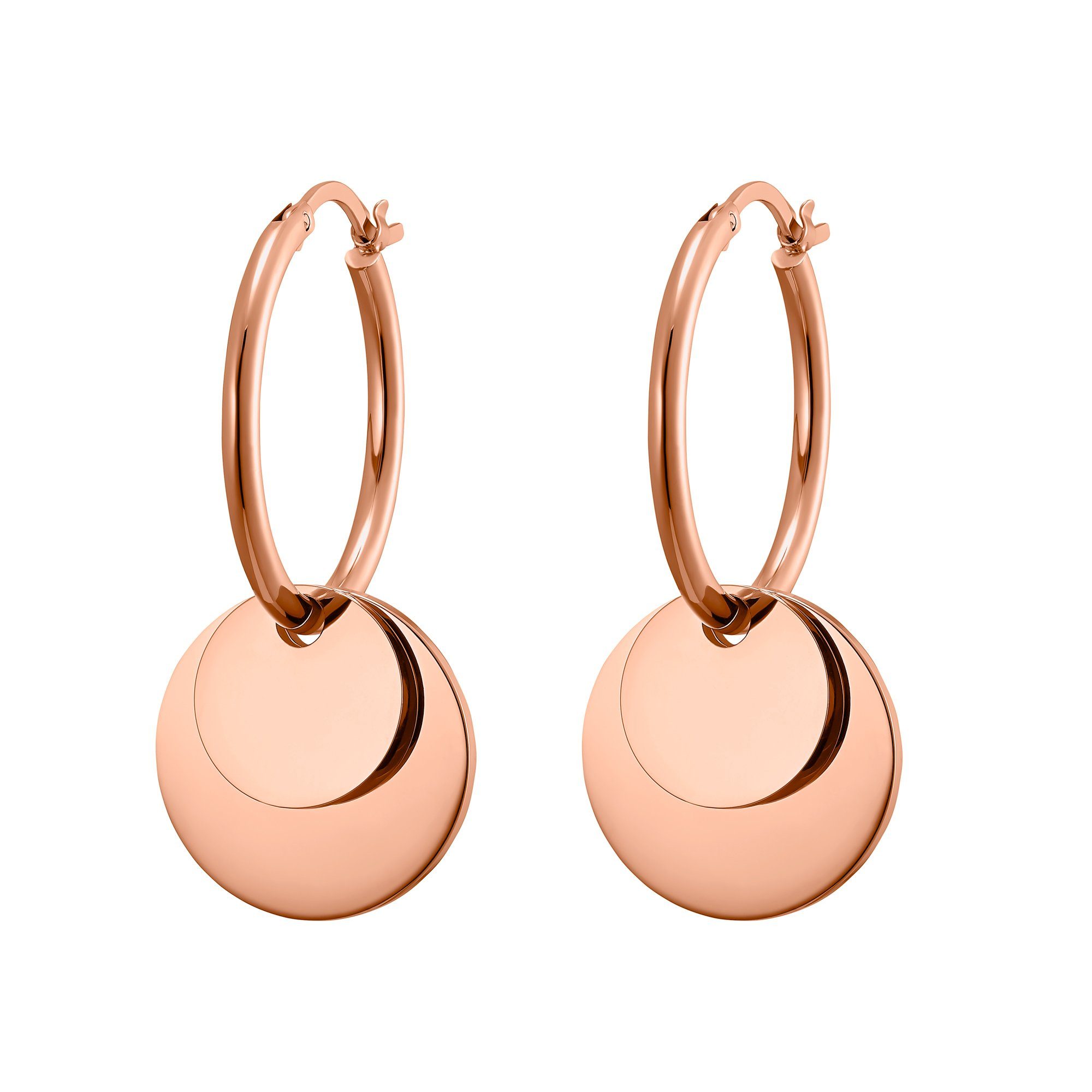 Heideman Paar Серьги-гвоздики Binus poliert (Ohrringe, inkl. Geschenkverpackung), Paar Creolen mit Clip