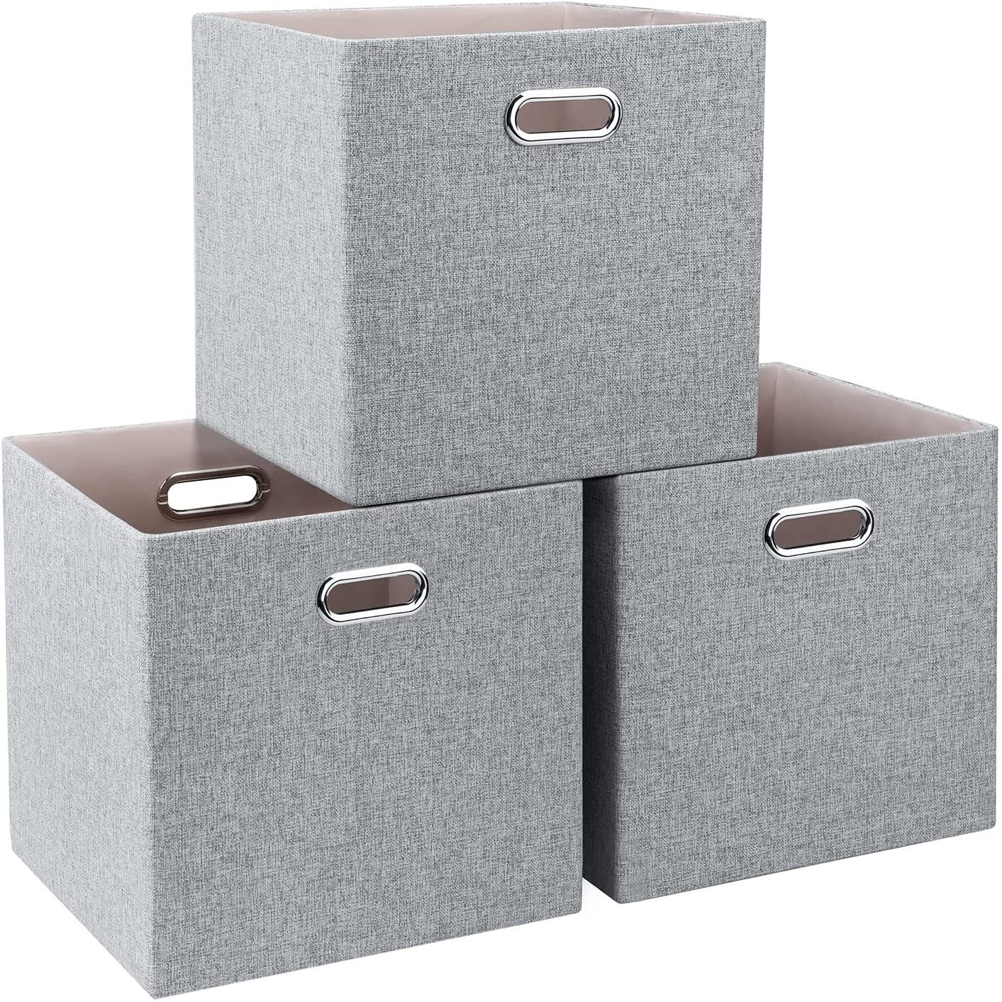Leway Klappbox »Aufbewahrungsbox Set 3 Dreifach dick, Stoffbox  Aufbewahrungswürfel Box Faltbox zur Organisation von Regalen, Schränken«