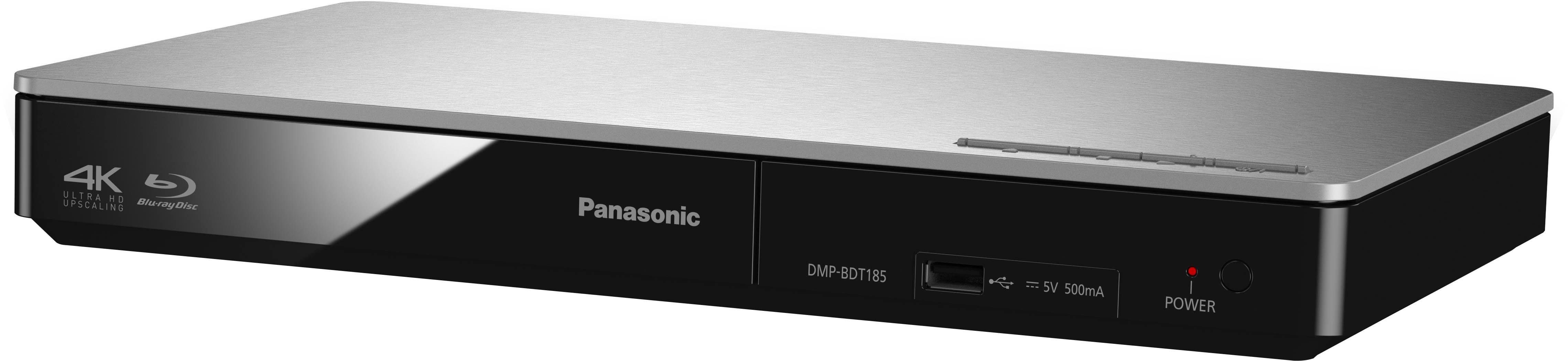 (LAN Panasonic DMP-BDT185 DMP-BDT184 / Schnellstart-Modus) silberfarben Blu-ray-Player Upscaling, (Ethernet), 4K