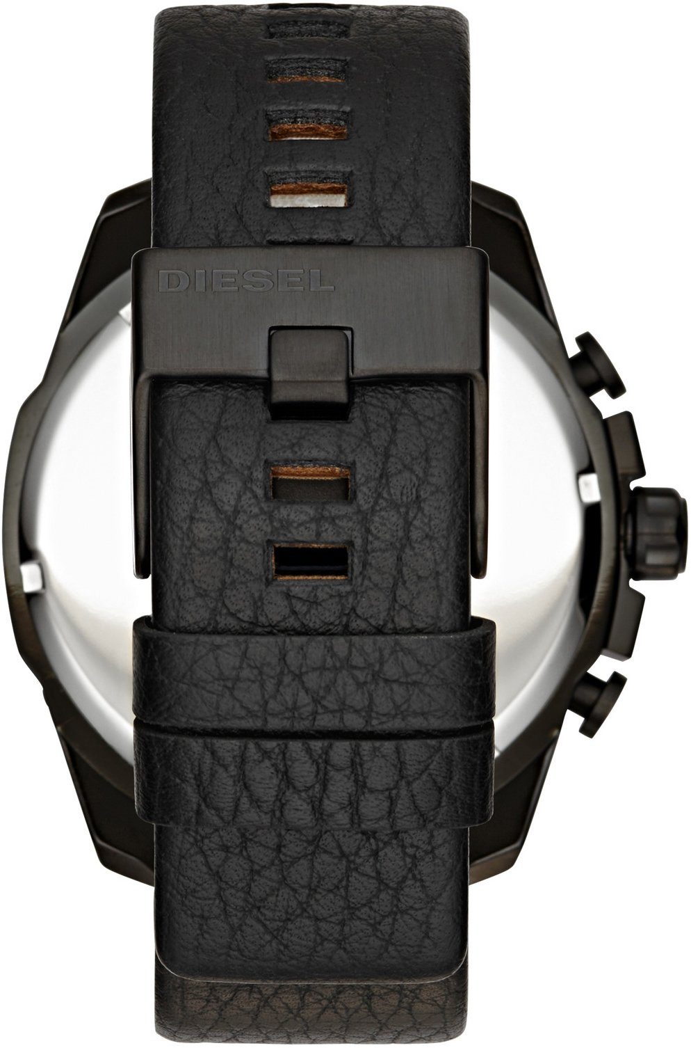 Diesel Chronograph MEGA CHIEF DZ4323, Quarzuhr, Armbanduhr, Herrenuhr, Stoppfunktion, Lederarmband
