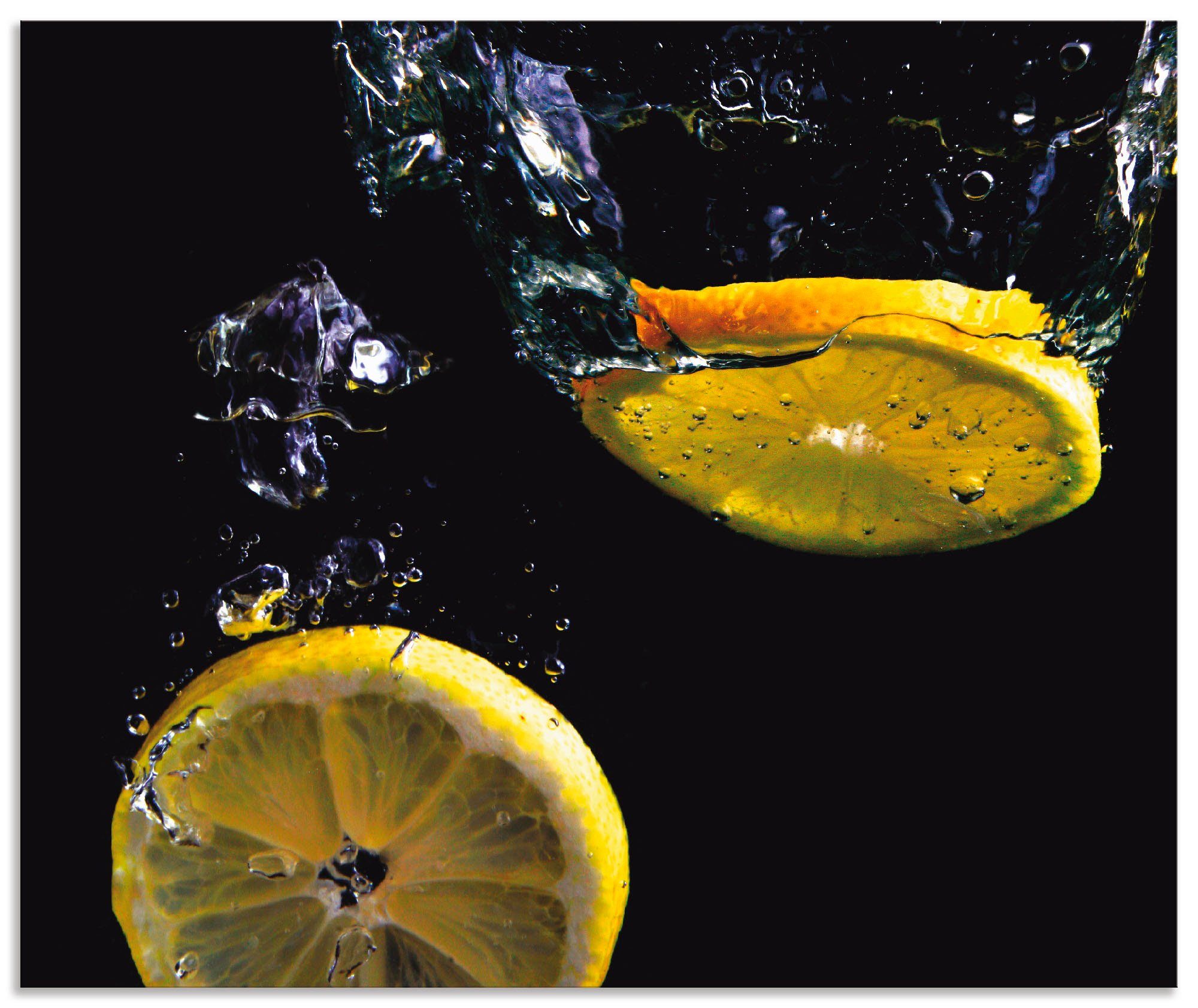Artland Küchenrückwand Zitronen, (1-tlg), Alu Spritzschutz mit Klebeband, einfache Montage | Küchenrückwände