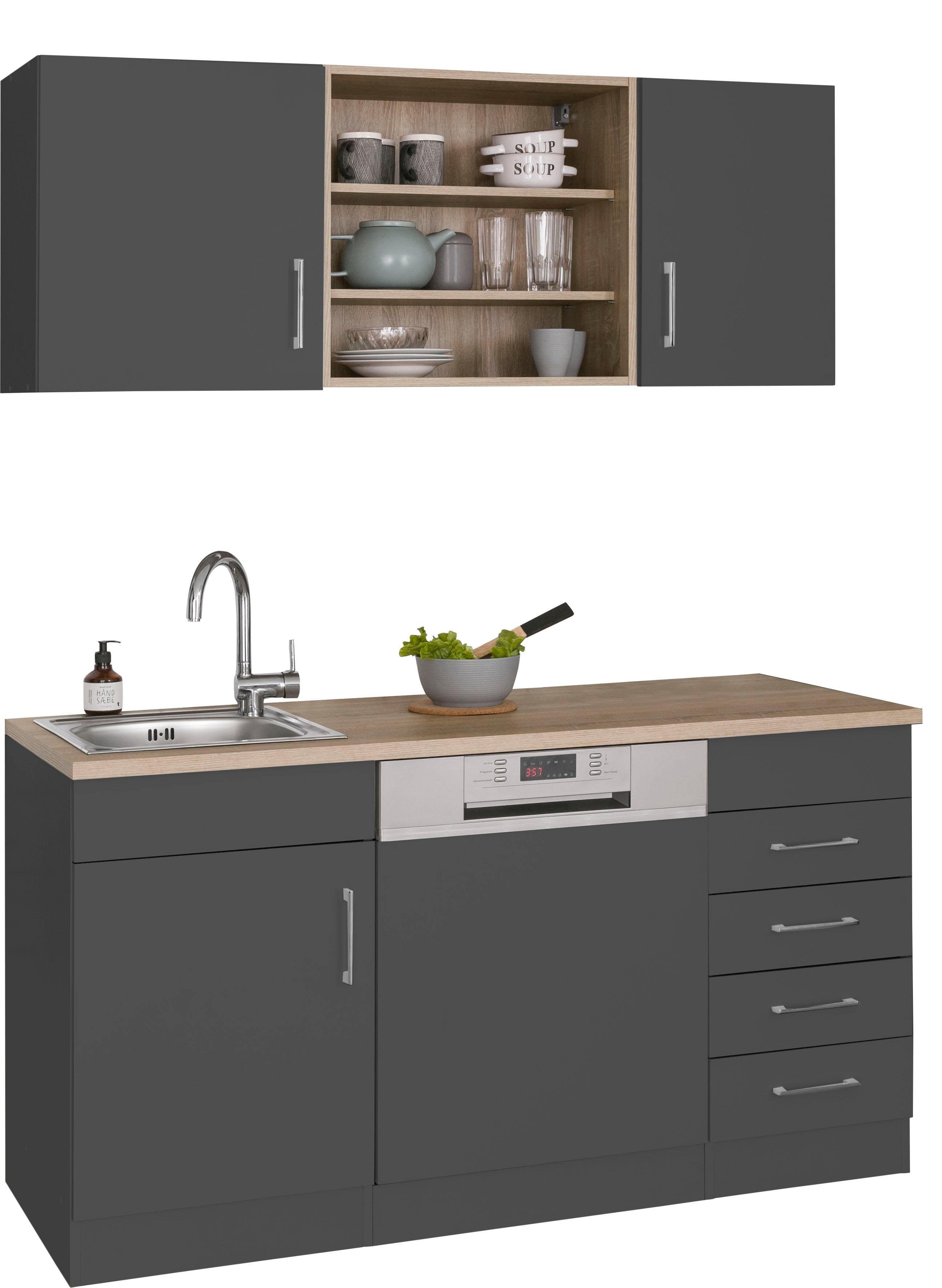KOCHSTATION Pantryküche KS-Mali, Breite 150 cm, mit E-Geräten