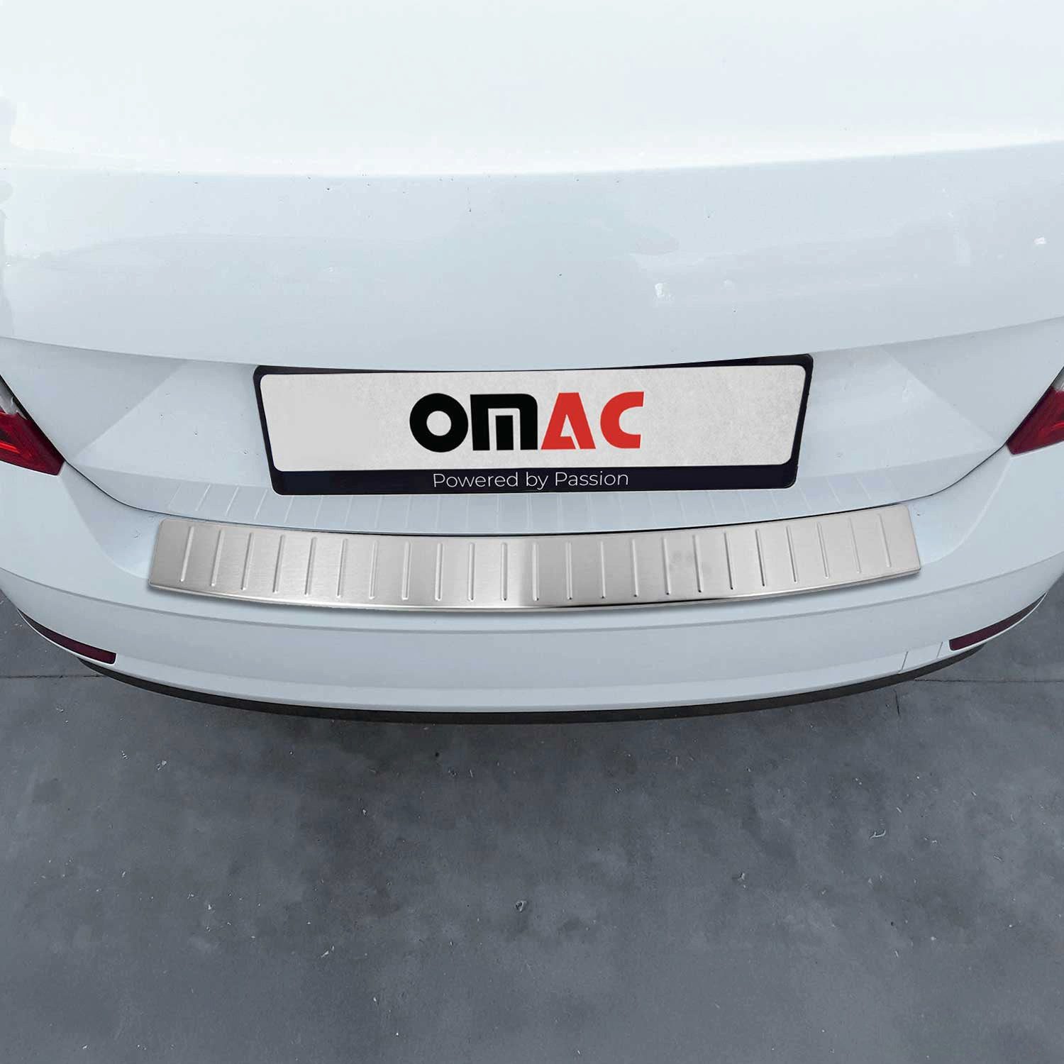 OMAC Ladekantenschutz für Skoda Fabia Schrägheck 2015-2021 Chrom Gebürstet, Zubehör für Skoda Octavia 2013-2019 Limo, Langlebig,Einfache Reinigung,Einfache Installation,Rostbeständig