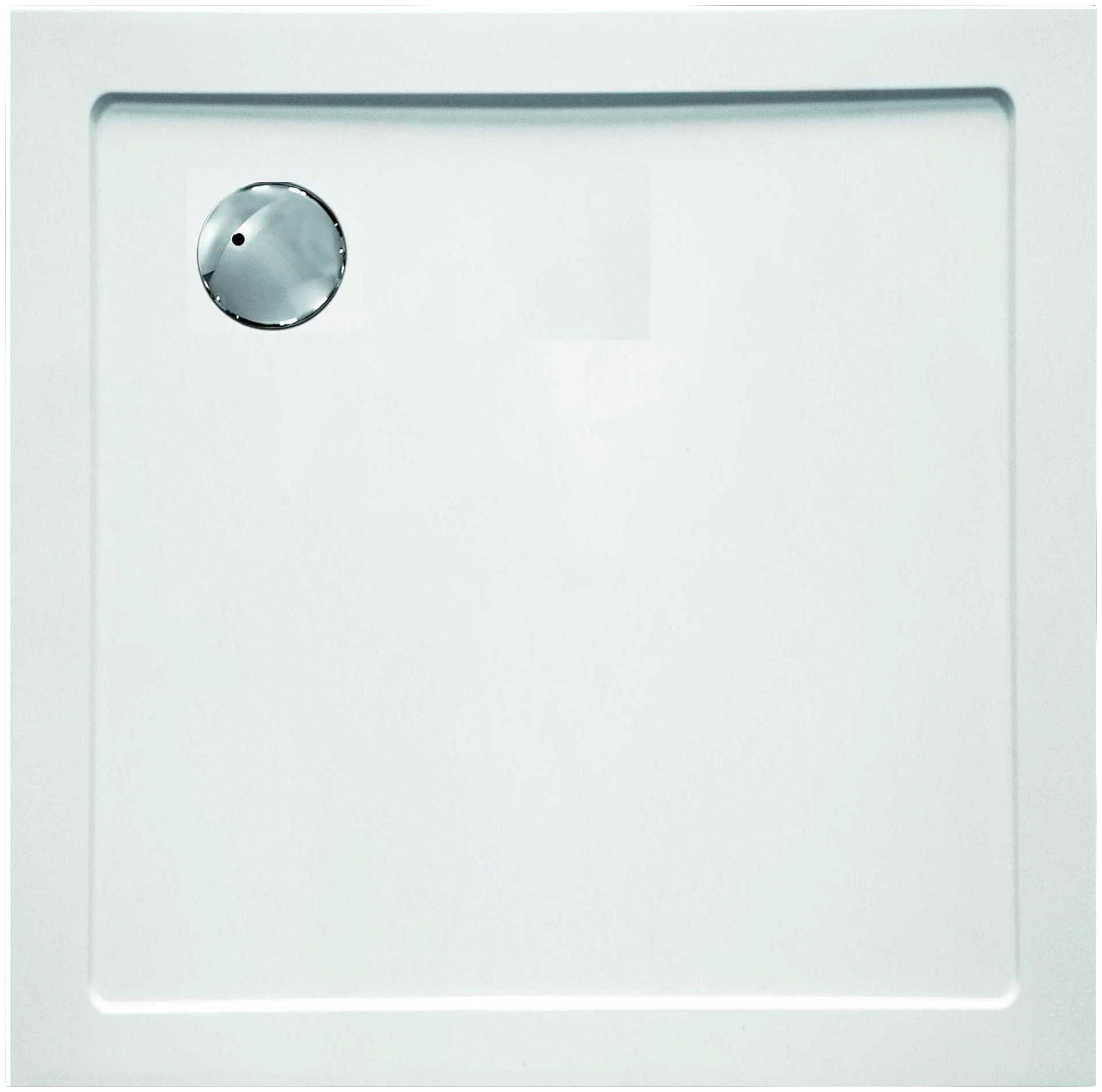 Sanotechnik Duschwanne SMC, quadratisch, Kunststoff, eckig, BxT: 100 x 100 cm