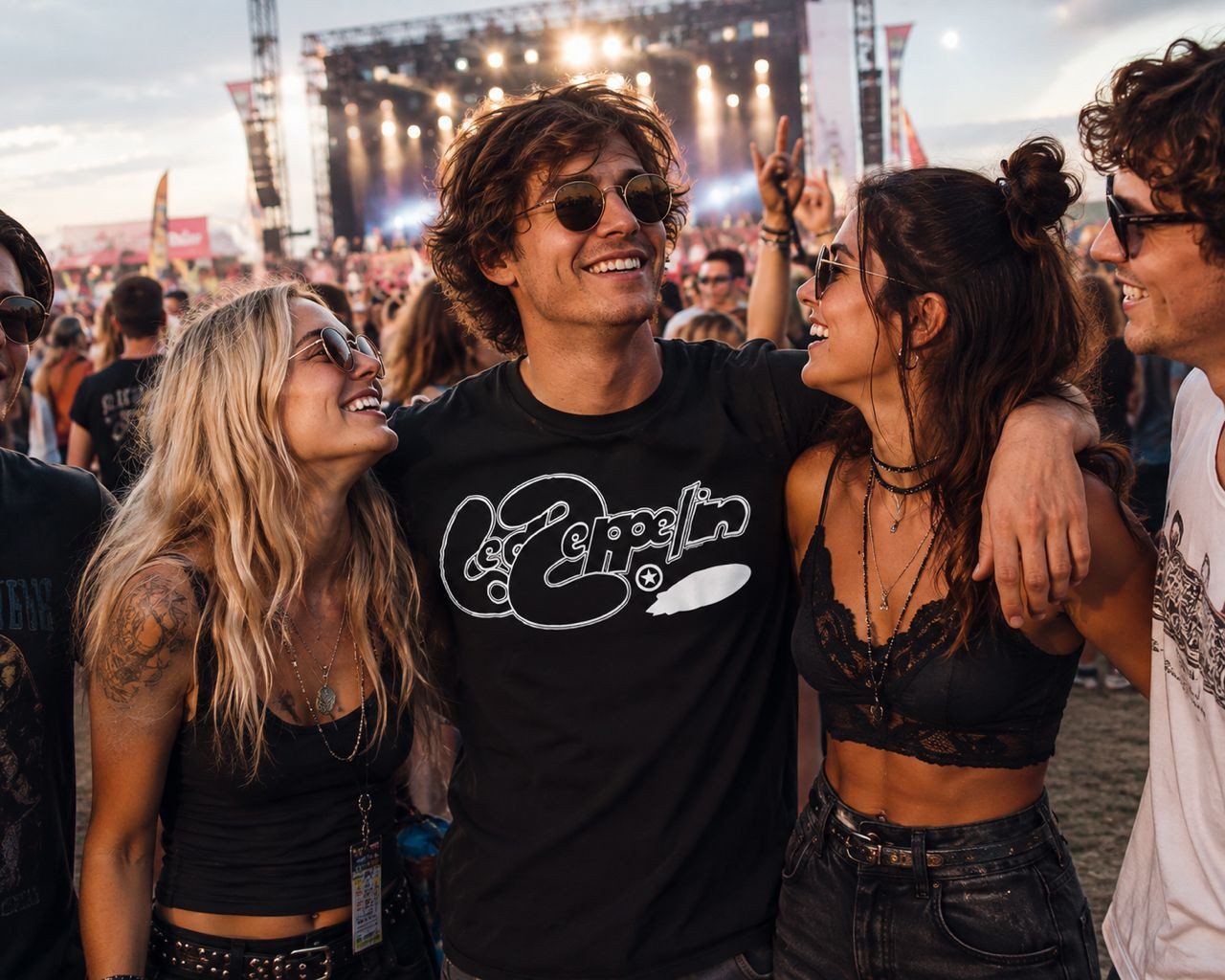 coole-fun-t-shirts Print-Shirt Led Zeppelin Herren T-Shirt Schwarz – Offiziell lizenziert S–XXL LED ZEPPELIN ROCK T-SHIRT LOGO III