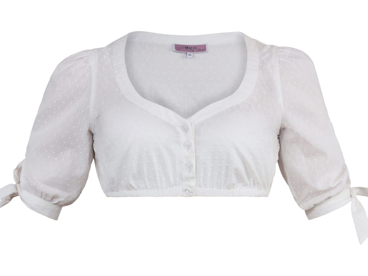 MarJo Dirndlbluse Dirndlbluse Hagelstadt off white 32