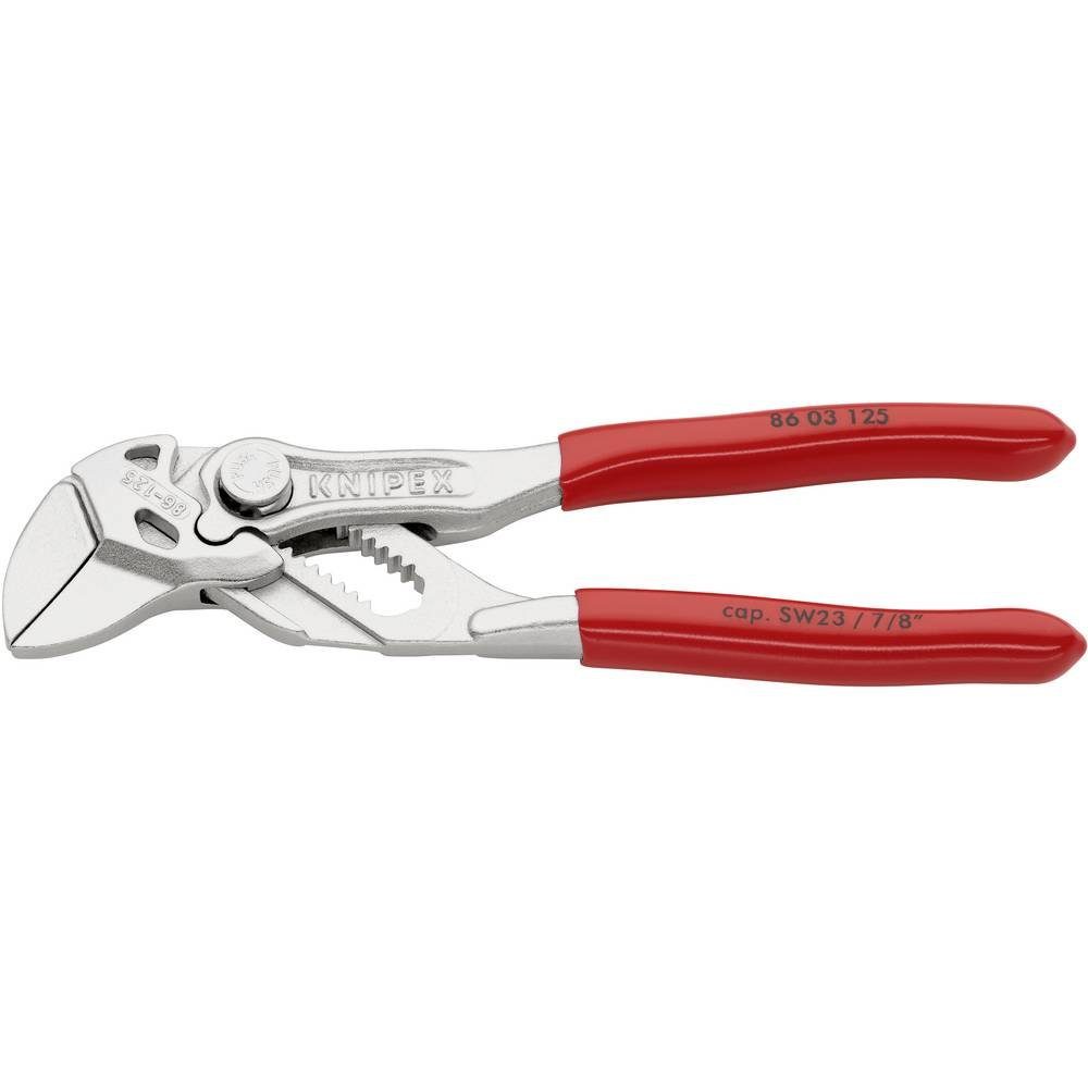 Knipex Wasserpumpenzange Mini-Zangenschlüssel vernickelt 125 mm 86 03 125