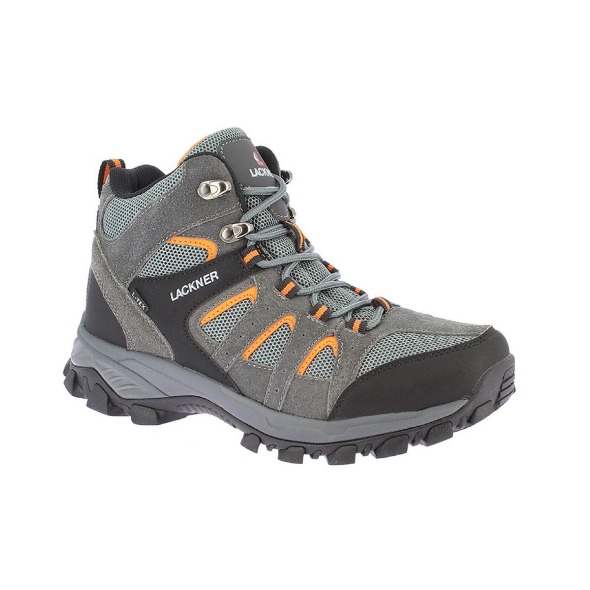Lackner Outdoor Unisex Wanderschuh Lake TX grau-orange Outdoorschuh