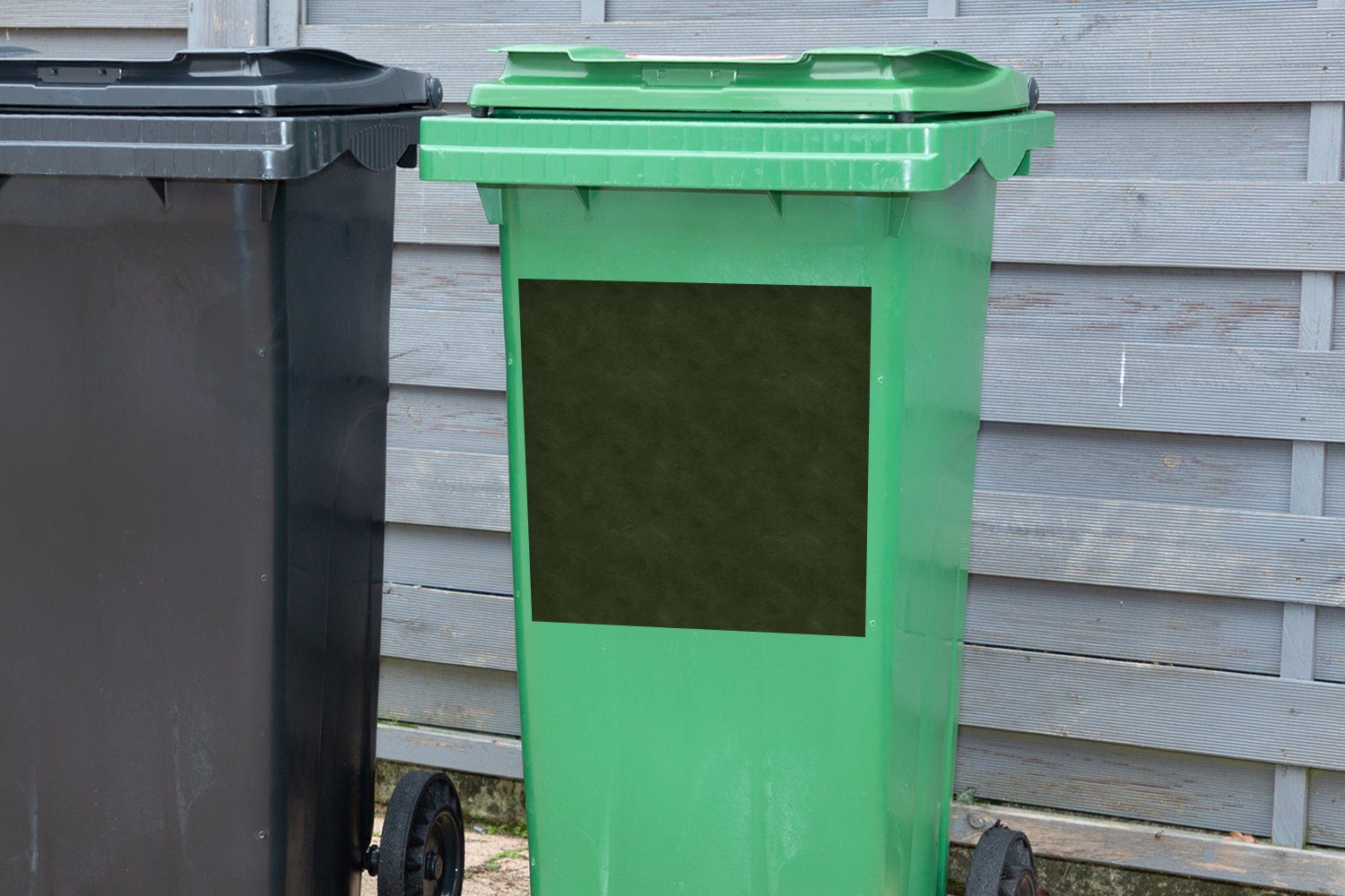 - St), Sticker, Abfalbehälter Mülltonne, MuchoWow (1 Tiere - Container, Grün Mülleimer-aufkleber, Leder Wandsticker